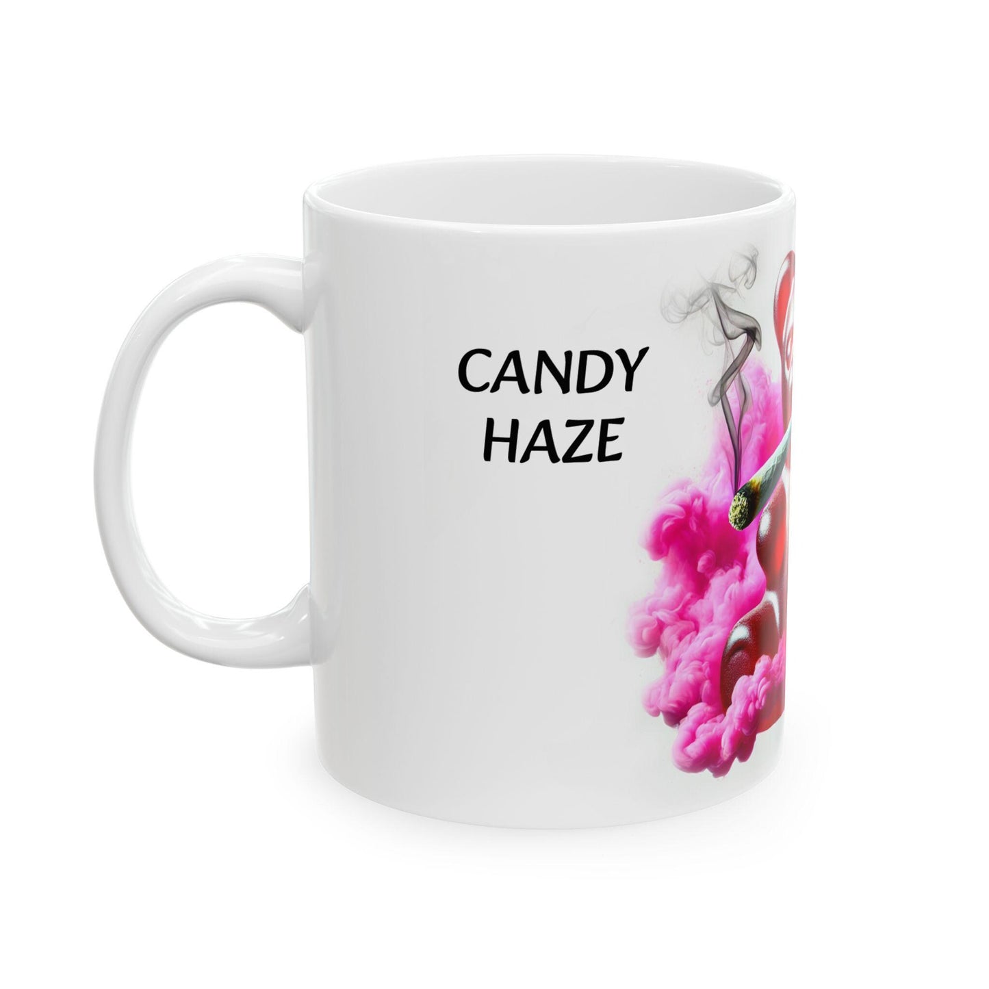 CANDY HAZE - (11oz) Weed Strain Coffee Mugs - Perfect Gift for Stoners, Weed Mug, Marijuana Gift; Wake and Bake Essentials; Cannabis Decor