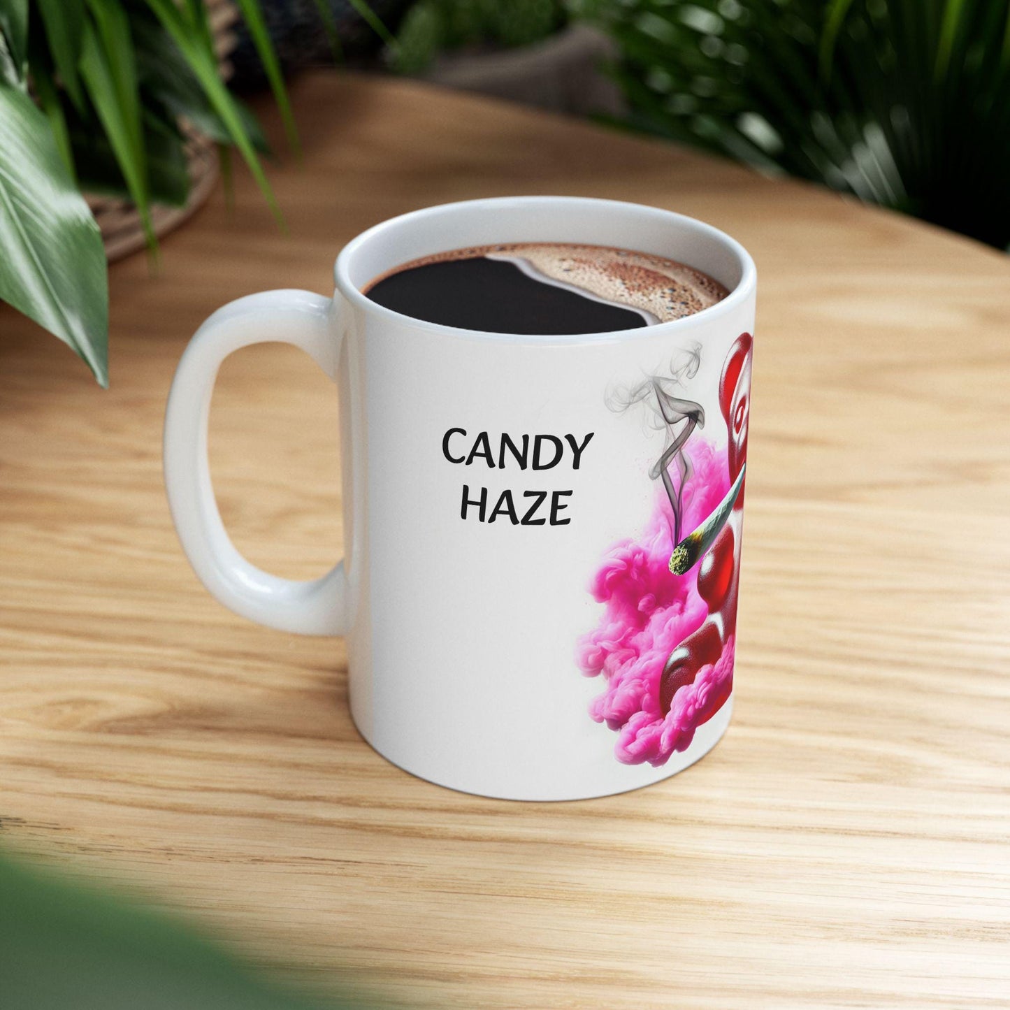 CANDY HAZE - (11oz) Weed Strain Coffee Mugs - Perfect Gift for Stoners, Weed Mug, Marijuana Gift; Wake and Bake Essentials; Cannabis Decor