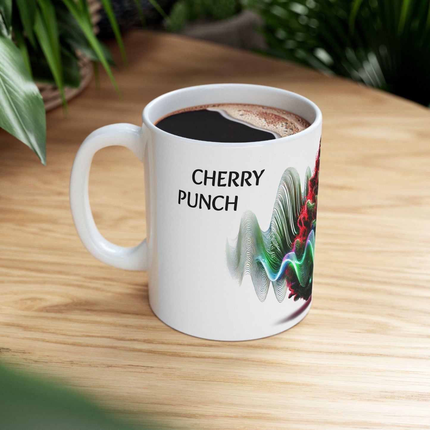 CHERRY PUNCH - (11oz) Weed Strain Coffee Mugs - Perfect Gift for Stoners, Weed Mug, Marijuana Gift; Wake and Bake Essentials; Cannabis Decor