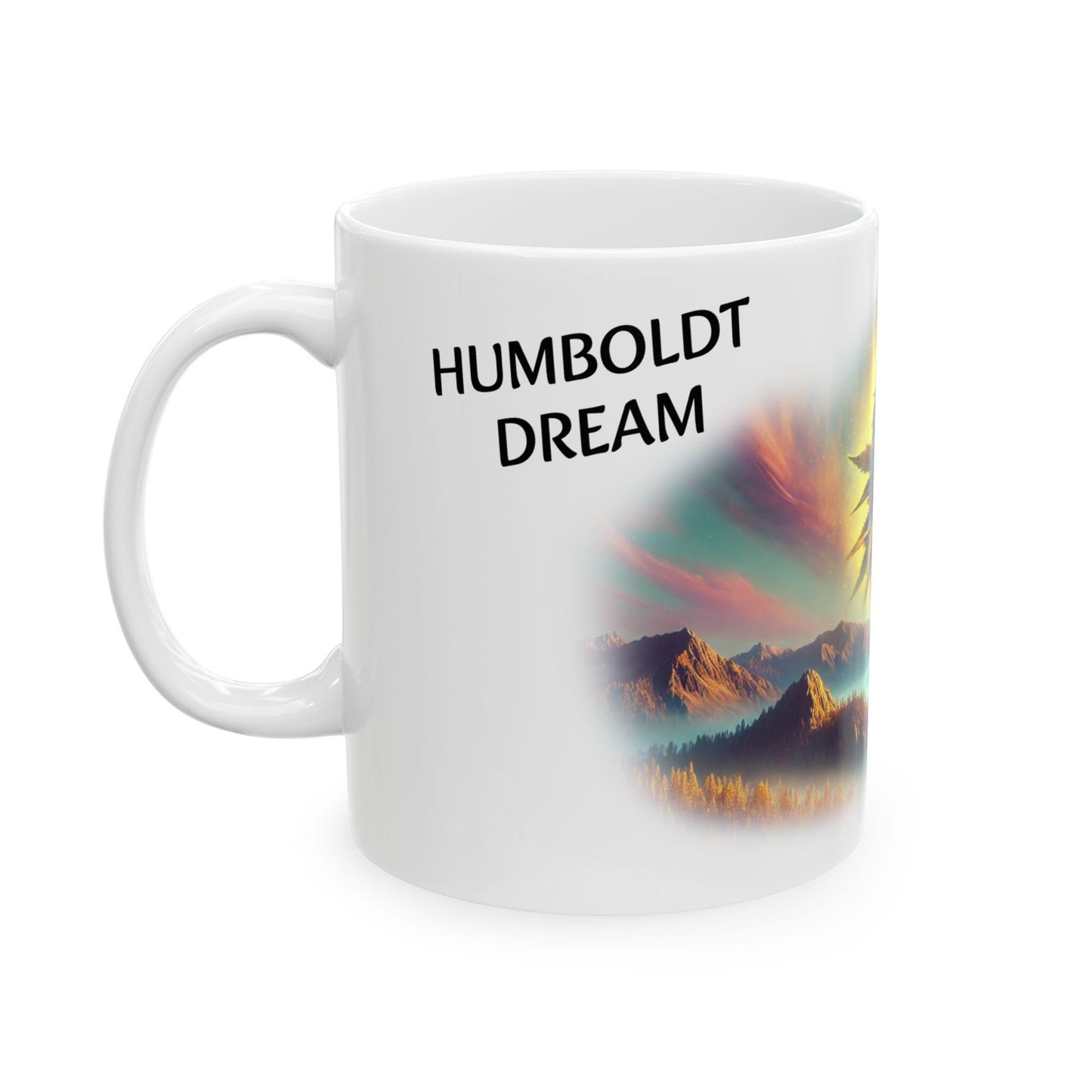 HUMBOLDT DREAM - (11oz) Weed Strain Coffee Mugs - Perfect Gift for Stoners, Weed Mug, Marijuana Gift; Wake & Bake Essentials; Cannabis Decor