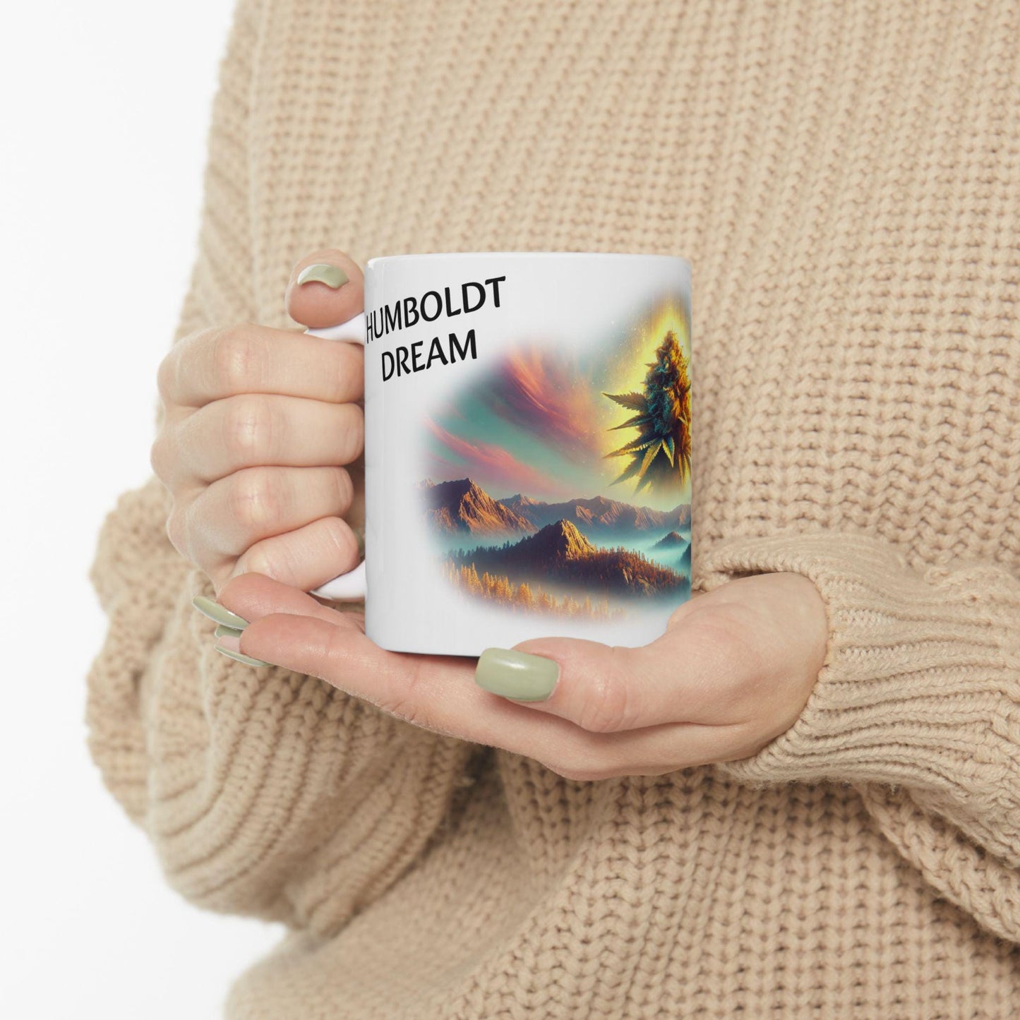 HUMBOLDT DREAM - (11oz) Weed Strain Coffee Mugs - Perfect Gift for Stoners, Weed Mug, Marijuana Gift; Wake & Bake Essentials; Cannabis Decor