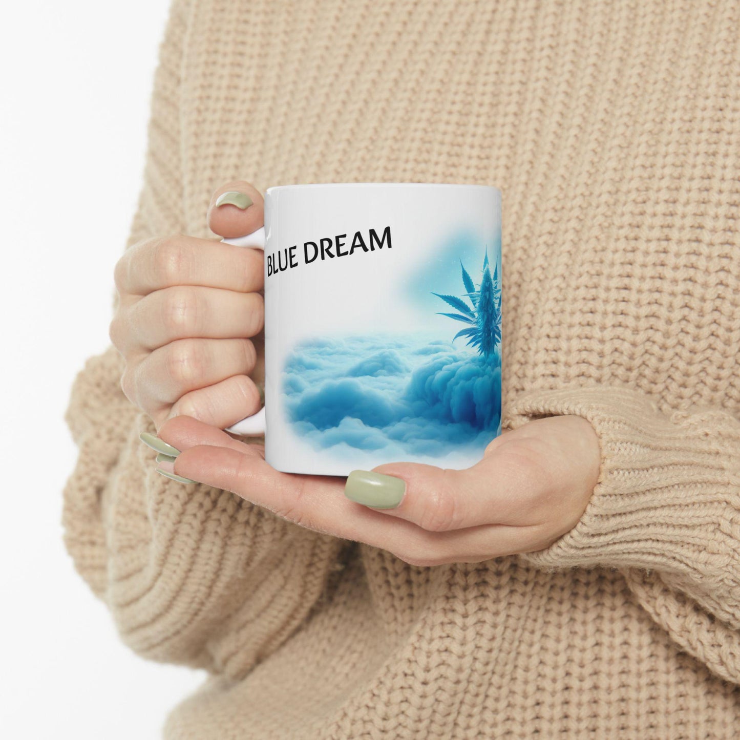 BLUE DREAM - (11oz) Weed Strain Coffee Mugs - Perfect Gift for Stoners, Weed Mug, Marijuana Gift; Wake and Bake Essentials; Cannabis Decor