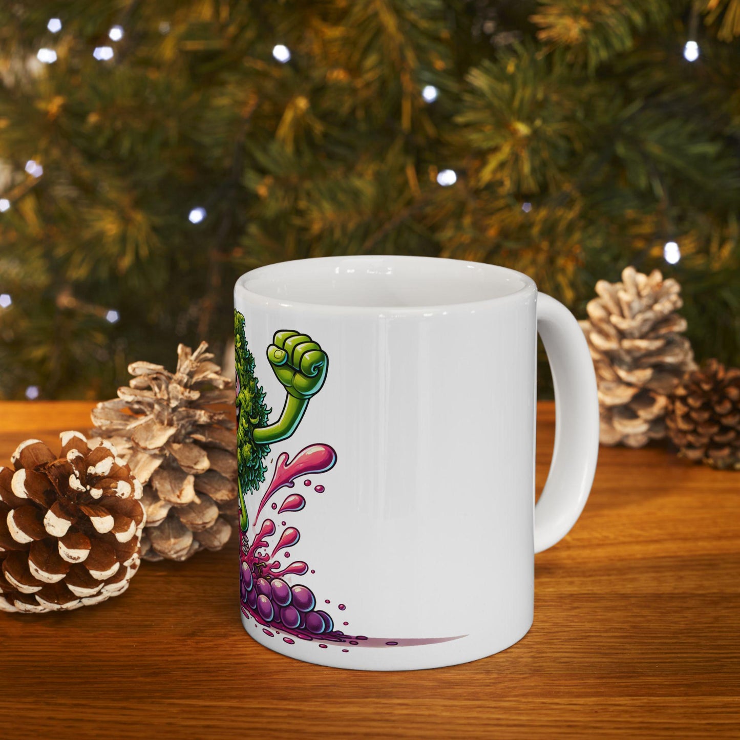 GRAPE STOMPER - (11oz) Weed Strain Coffee Mugs - Perfect Gift for Stoners, Weed Mug, Marijuana Gift; Wake & Bake Essentials; Cannabis Decor