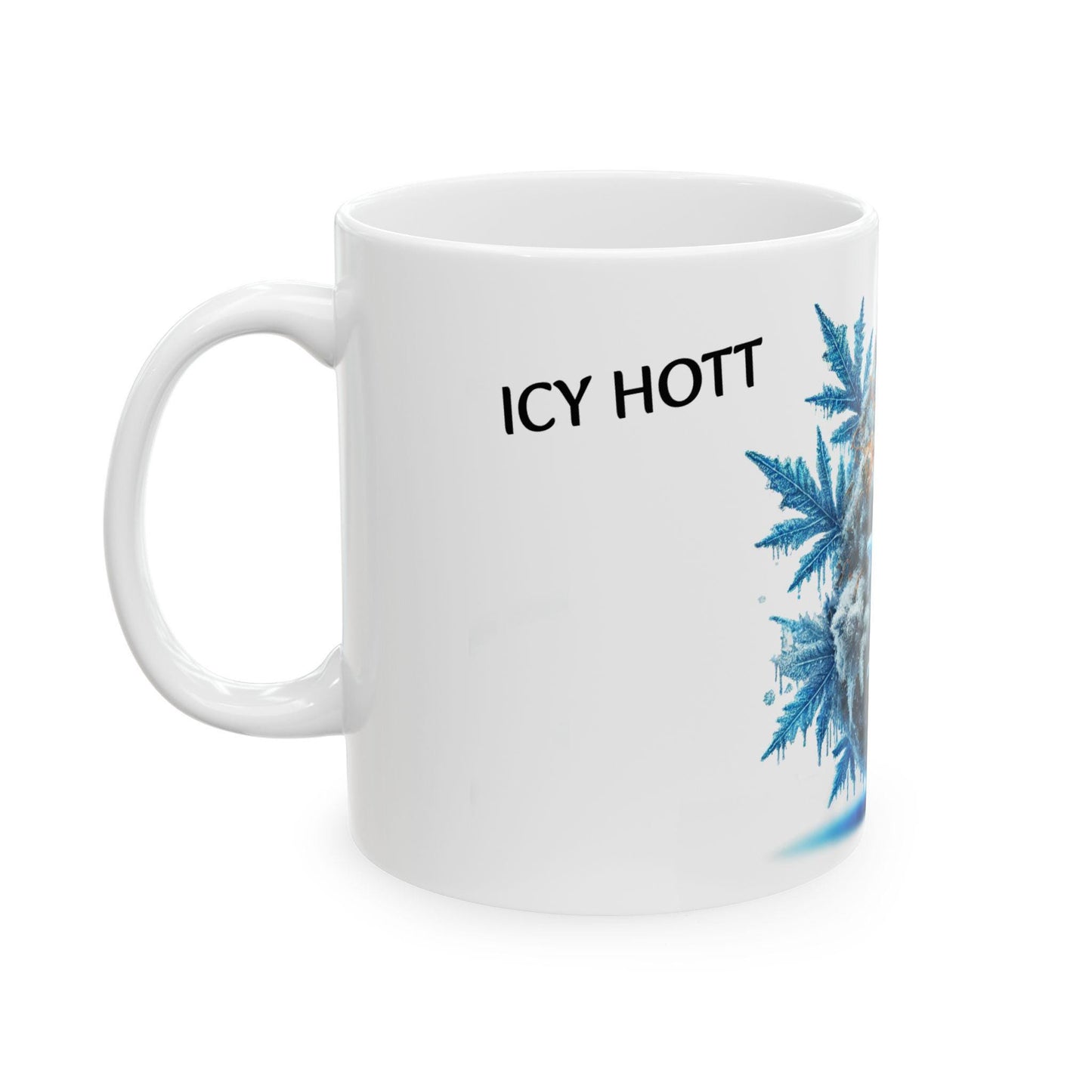 ICEY HOTT - (11oz) Weed Strain Coffee Mugs - Perfect Gift for Stoners, Weed Mug, Marijuana Gift; Wake and Bake Essentials; Cannabis Decor