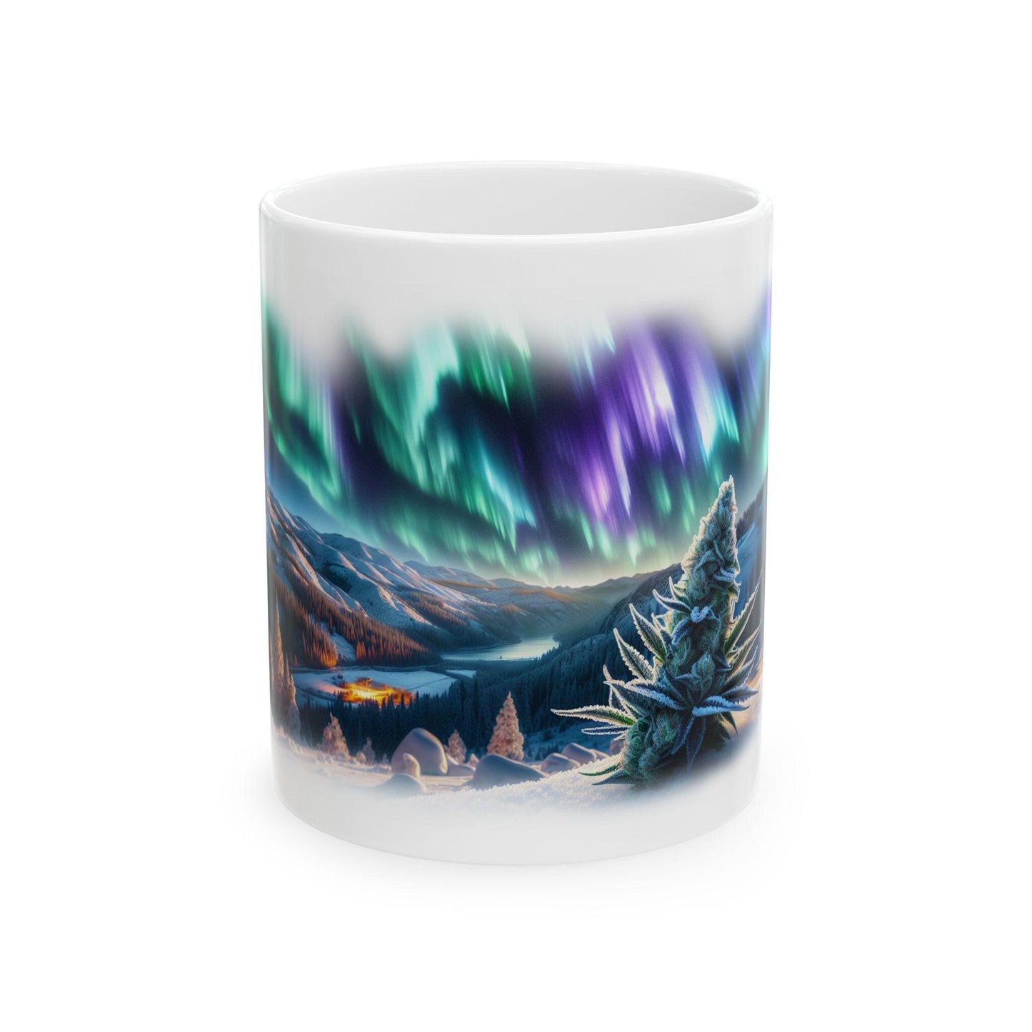 POLAR EXPRESS - (11oz) Weed Strain Coffee Mugs - Perfect Stoner Gift, Weed Mug, Marijuana Gift; Wake and Bake Essentials; Cannabis Pot Decor