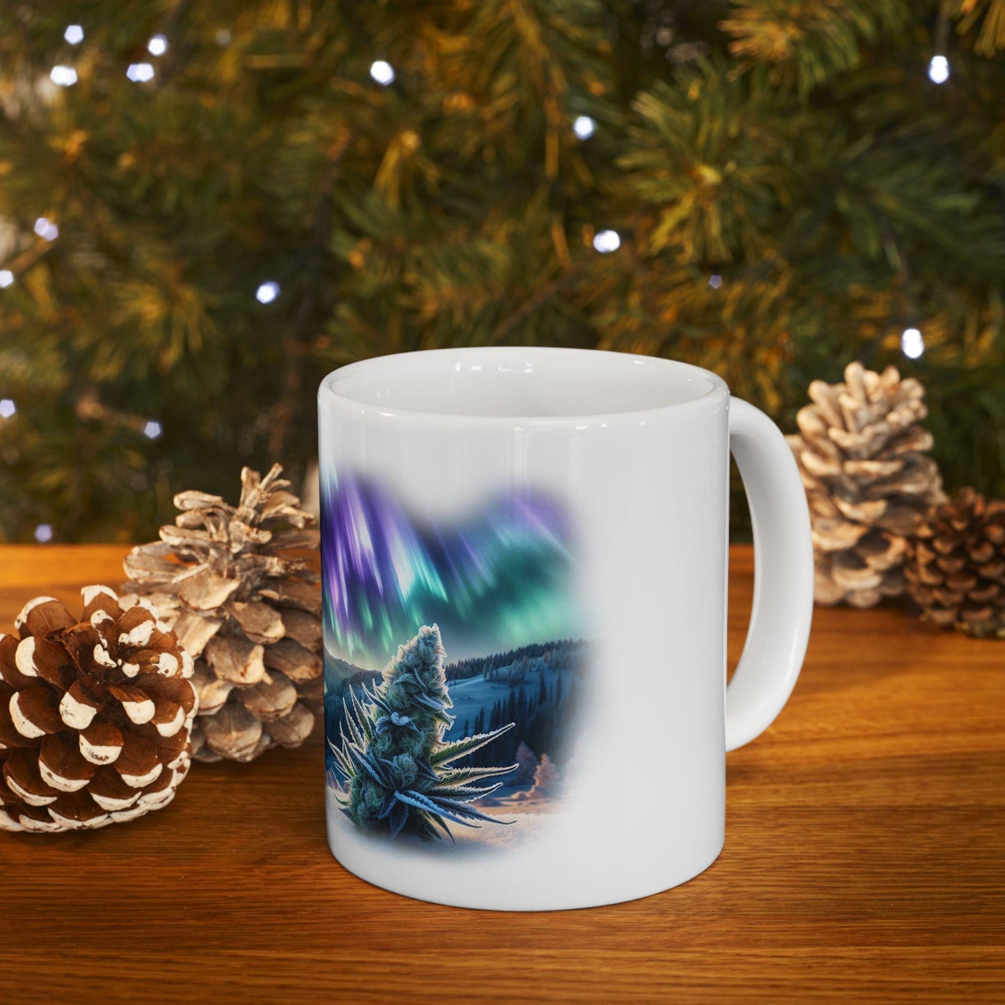 POLAR EXPRESS - (11oz) Weed Strain Coffee Mugs - Perfect Stoner Gift, Weed Mug, Marijuana Gift; Wake and Bake Essentials; Cannabis Pot Decor