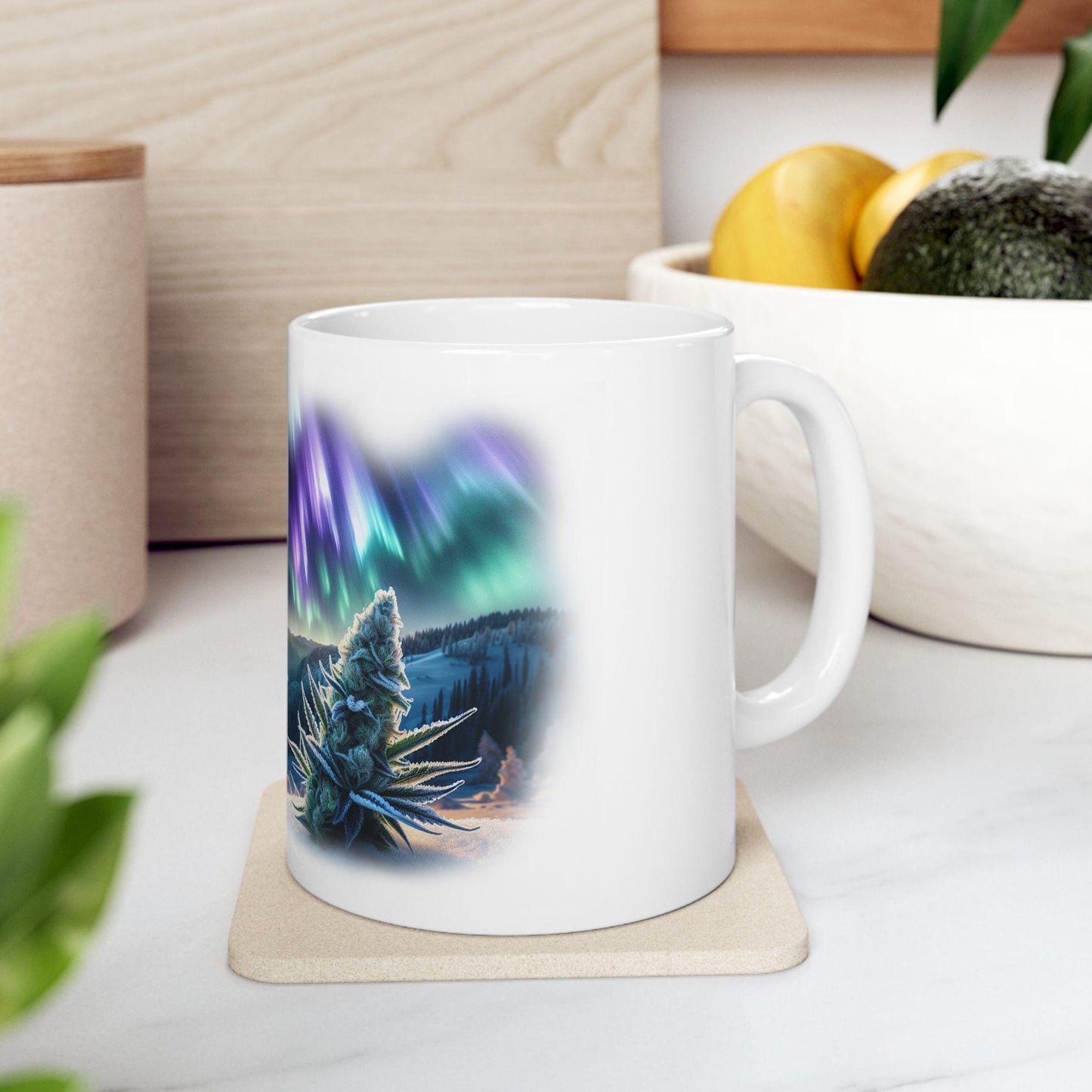 POLAR EXPRESS - (11oz) Weed Strain Coffee Mugs - Perfect Stoner Gift, Weed Mug, Marijuana Gift; Wake and Bake Essentials; Cannabis Pot Decor