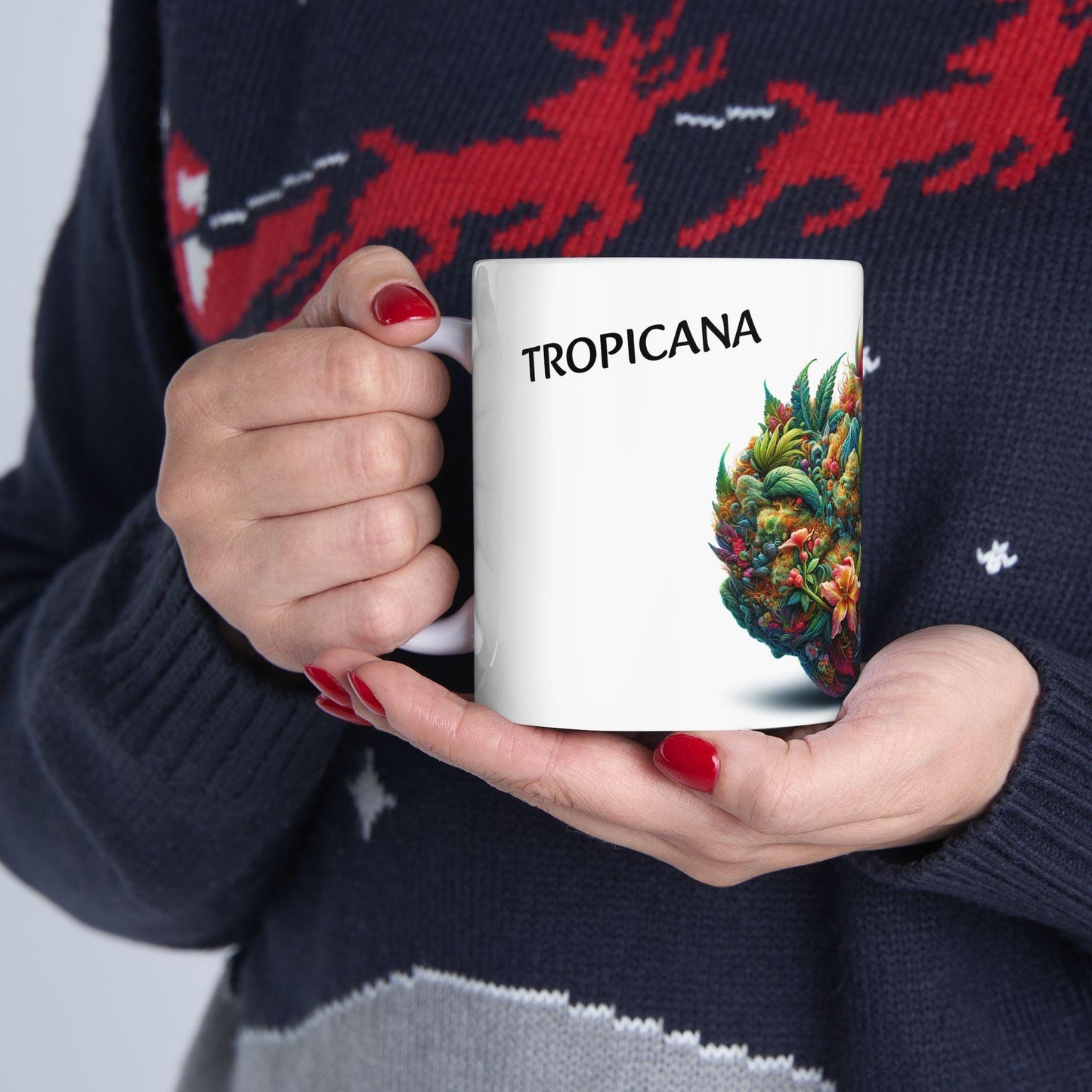 TROPICANA - (11oz) Weed Strain Coffee Mugs - Perfect Stoner Gift, Weed Mug, Marijuana Gift; Wake and Bake Essentials; Cannabis Pot Decor