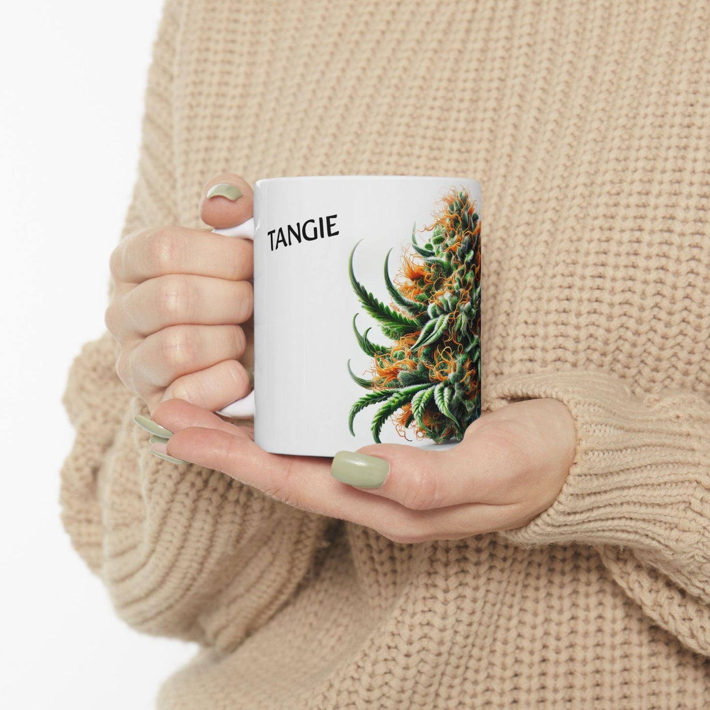 TANGIE - (11oz) Weed Strain Coffee Mugs - Perfect Stoner Gift, Weed Mug, Marijuana Gift; Wake and Bake Essentials; Cannabis Pot Decor