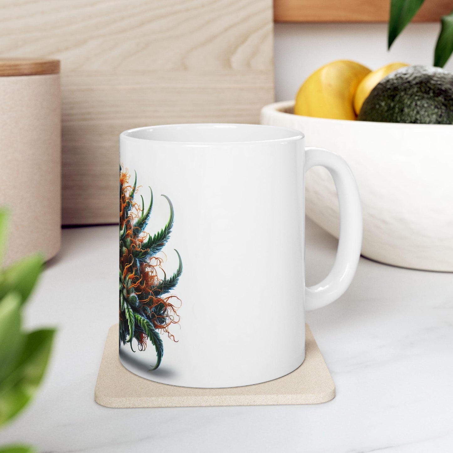 TANGIE - (11oz) Weed Strain Coffee Mugs - Perfect Stoner Gift, Weed Mug, Marijuana Gift; Wake and Bake Essentials; Cannabis Pot Decor