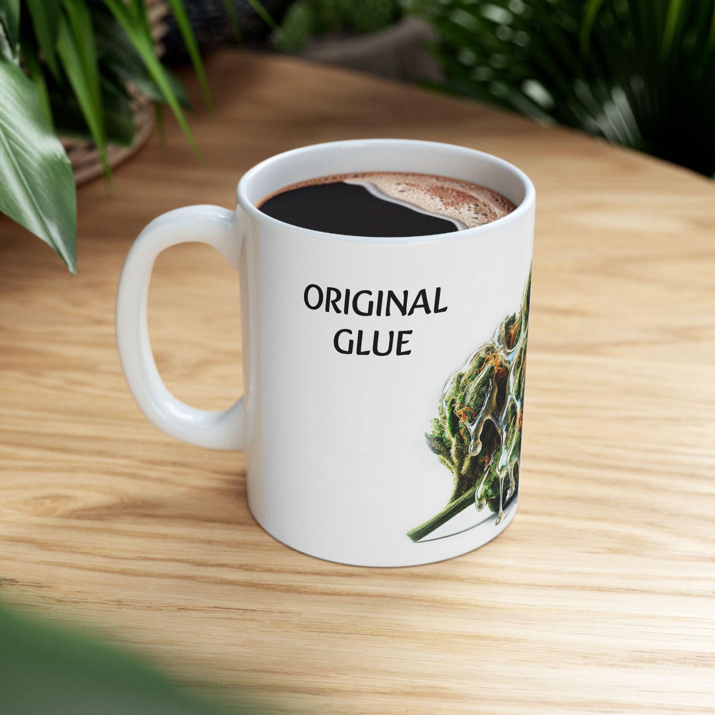 ORIGINAL GLUE - (11oz) Weed Strain Coffee Mugs - Stoner Gift, Weed Mug, Marijuana Gift; Wake and Bake Essentials; Cannabis Pot Decor