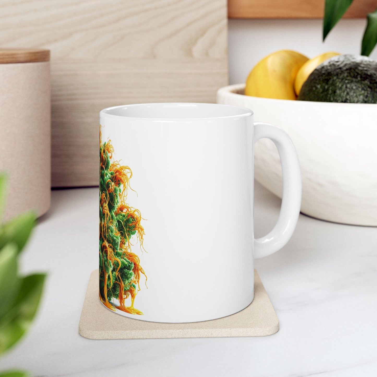 ORANGE CREAMSICLE - (11oz) Weed Strain Coffee Mugs - Stoner Gifts, Weed Mug, Marijuana Gift; Wake and Bake Essentials; Cannabis Pot Decor