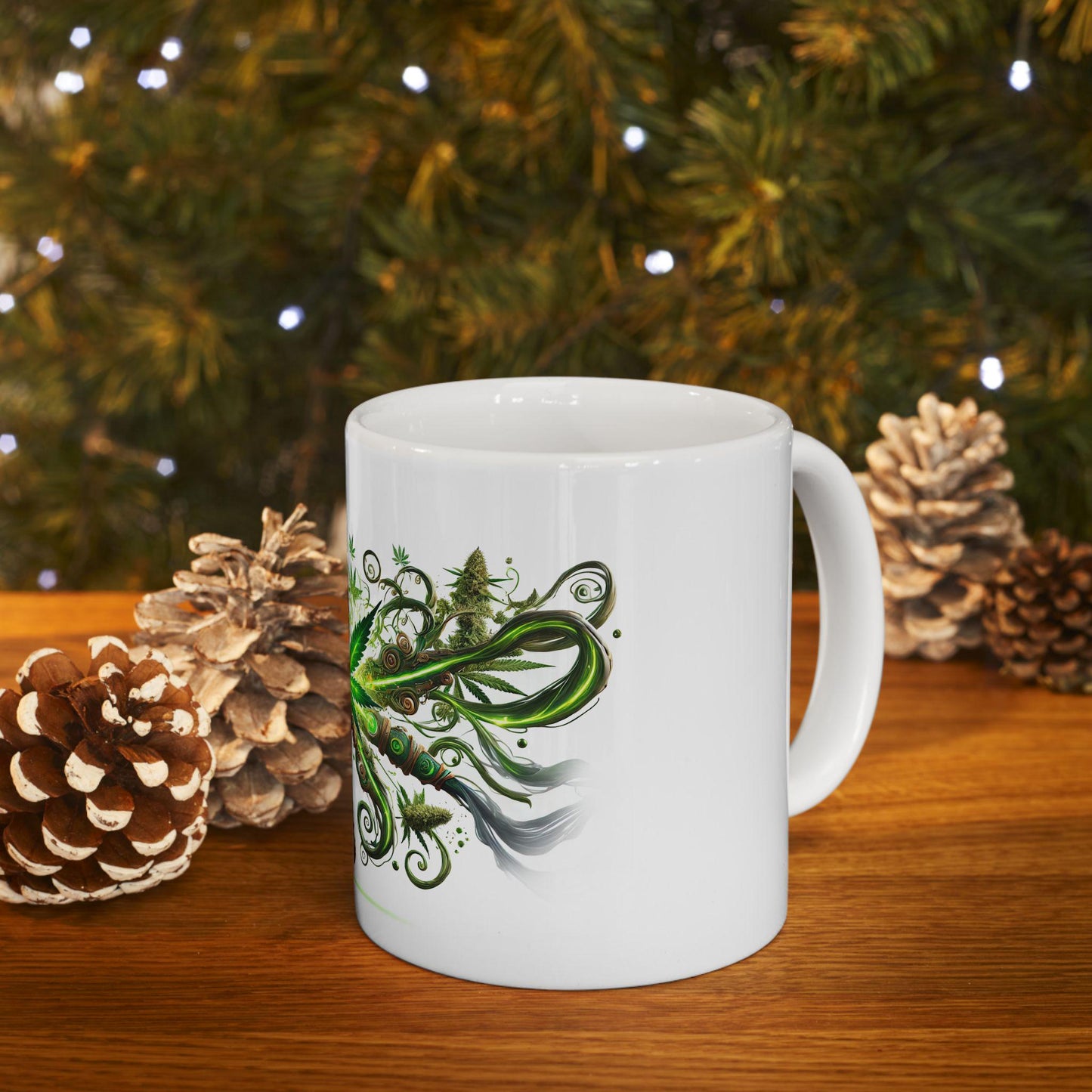 SECRET WEAPON - (11oz) Weed Strain Coffee Mugs - Stoner Gift, Weed Mug, Marijuana Gift; Wake and Bake Essentials; Cannabis Pot Decor