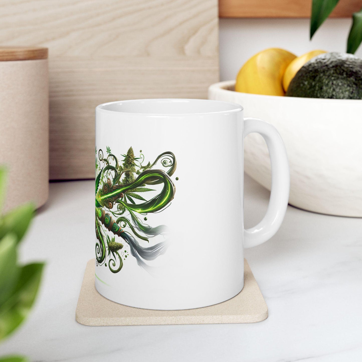 SECRET WEAPON - (11oz) Weed Strain Coffee Mugs - Stoner Gift, Weed Mug, Marijuana Gift; Wake and Bake Essentials; Cannabis Pot Decor