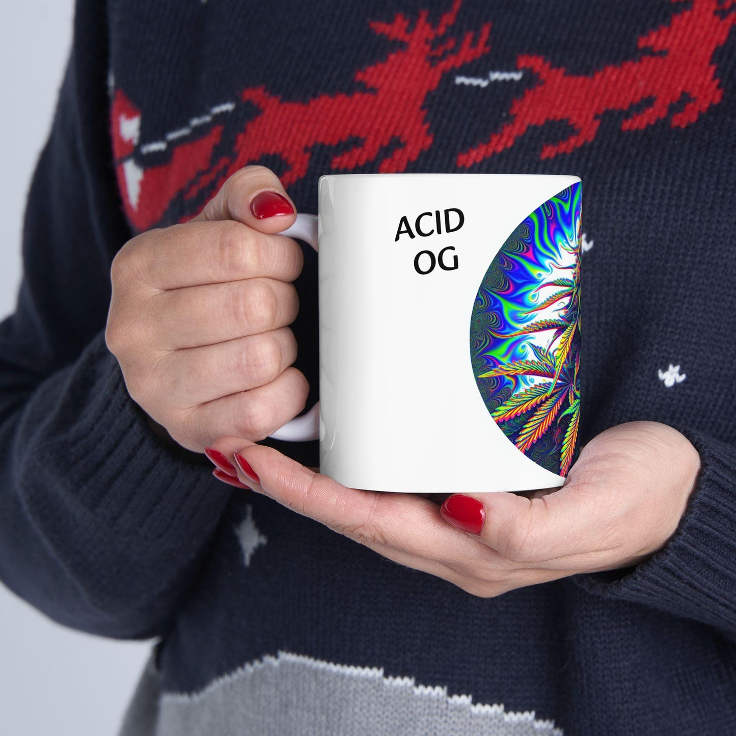 ACID OG - (11oz) Weed Strain Coffee Mugs - Stoner Gift, Weed Mug, Marijuana Gift; Wake and Bake Essentials; Cannabis Pot Decor