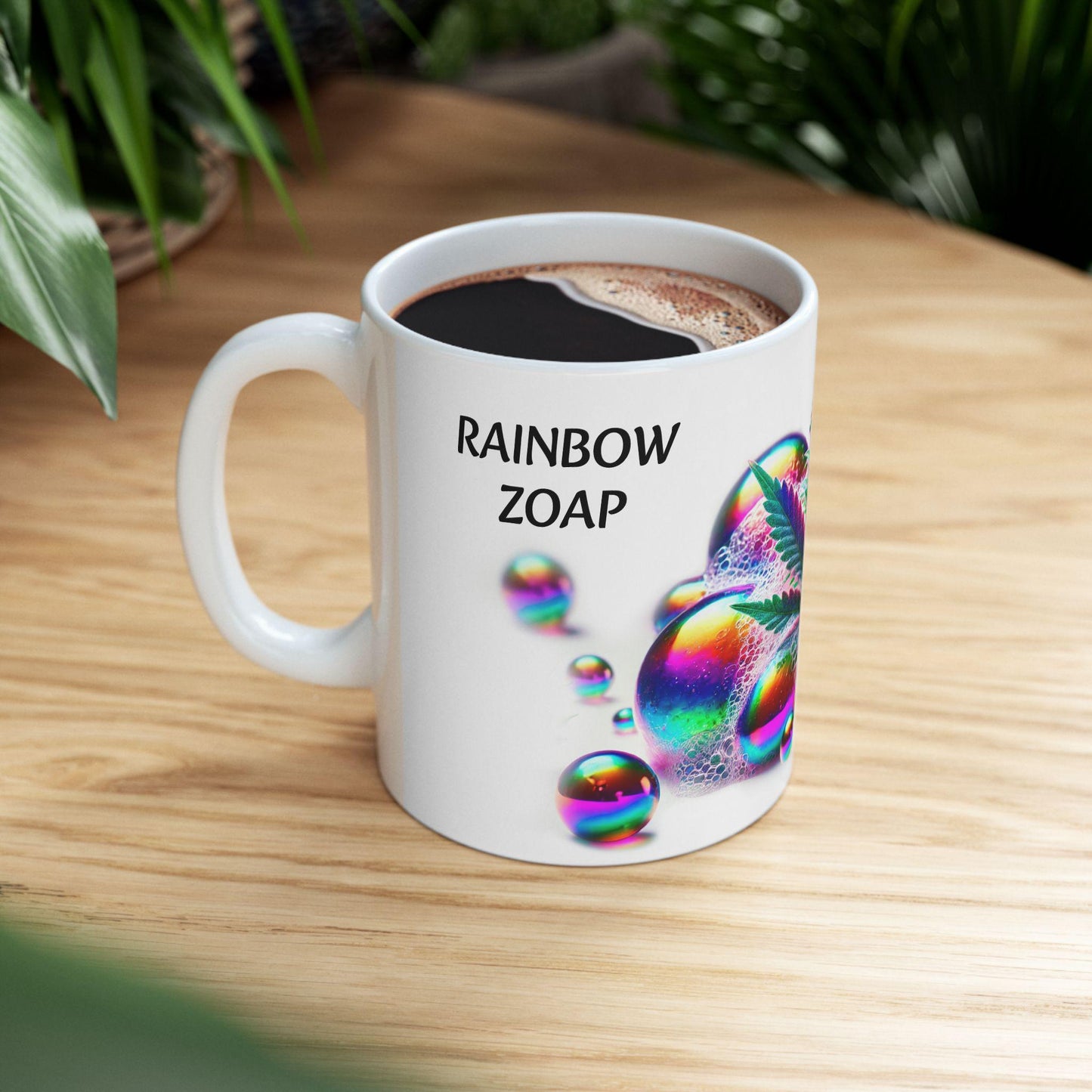 RAINBOW ZOAP - (11oz) Weed Strain Coffee Mugs - Stoner Gift, Weed Mug, Marijuana Gift; Wake and Bake Essentials; Cannabis Pot Decor