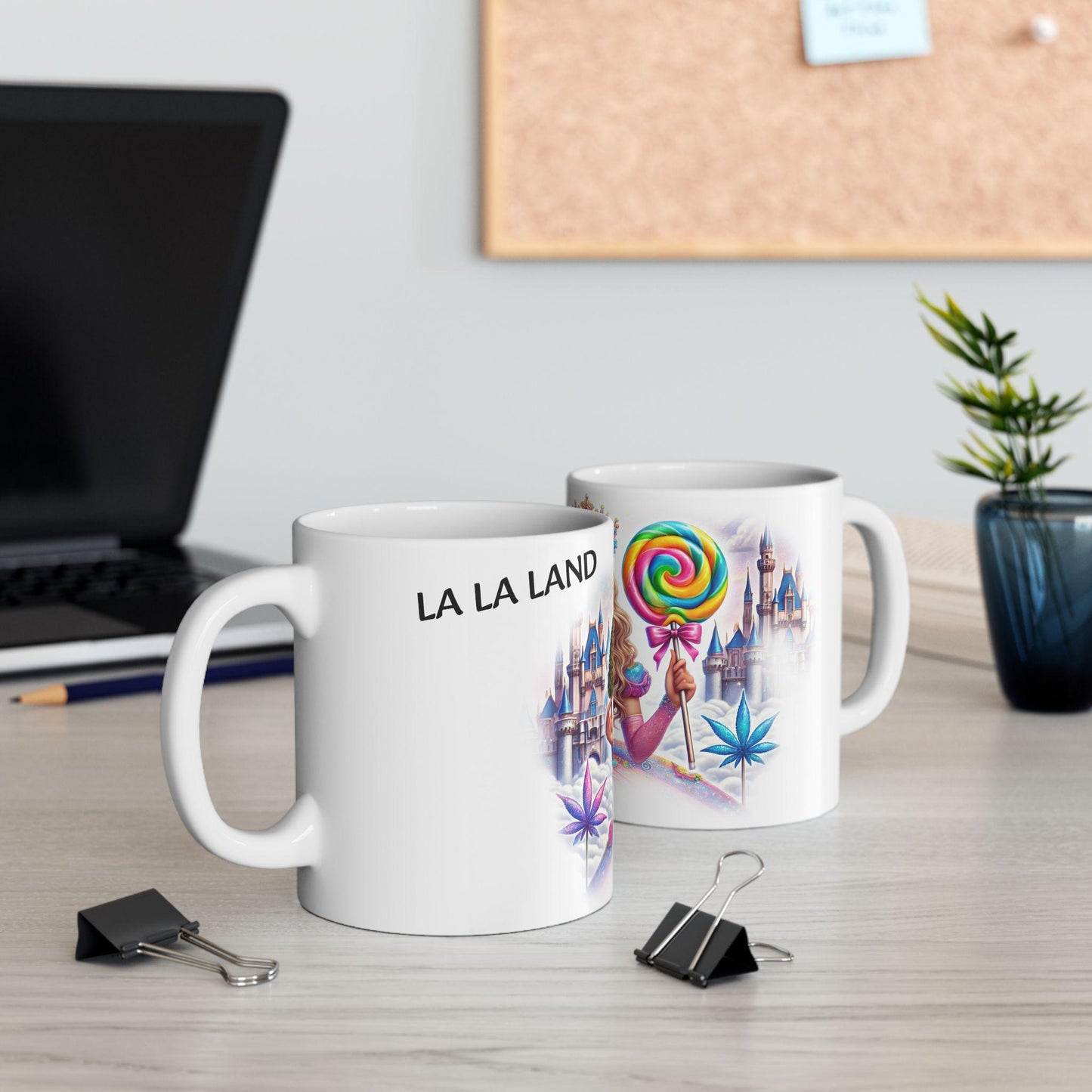 LA LA LAND - (11oz) Weed Strain Coffee Mugs - Stoner Gift, Weed Mug, Marijuana Gift; Wake and Bake Essentials; Cannabis Pot Decor