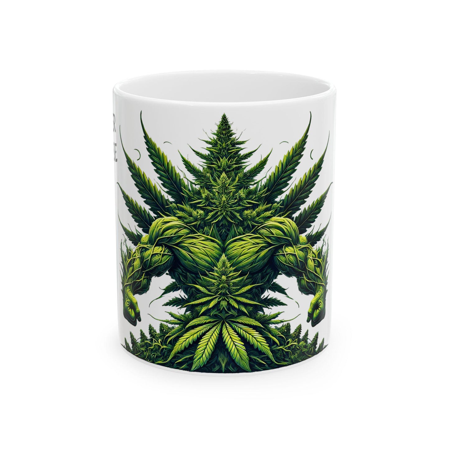 POWER HOUSE - (11oz) Weed Strain Coffee Mugs - Stoner Gift, Weed Mug, Marijuana Gift; Wake and Bake Essentials; Cannabis Pot Decor