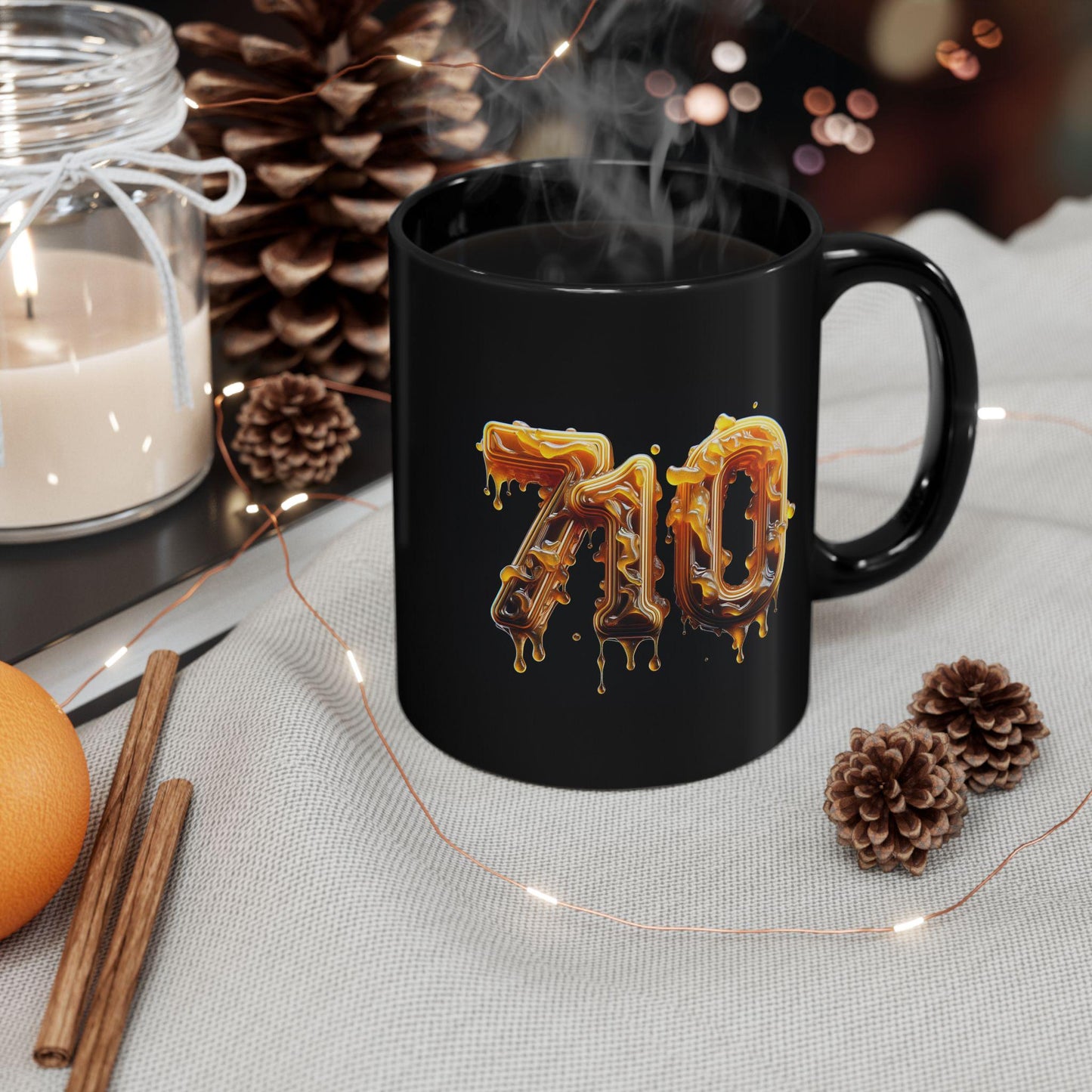 710 - WEED/WAX BLACK Themed Coffee Mugs - Perfect Gift for Smokers, Stoners, Marijuana Lovers, Growers; Weed Wax Lovers