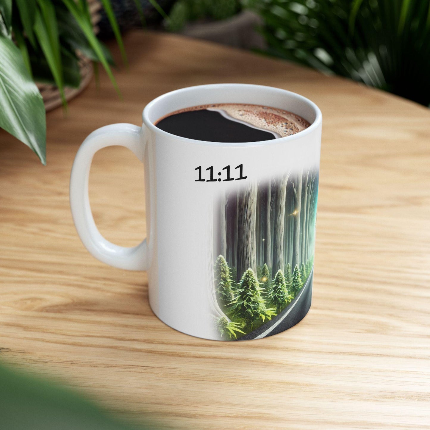 11:11 - (11oz) Weed Strain Coffee Mugs - Perfect Gift for Stoners, Weed Mug, Marijuana Lovers; Wake and Bake Essentials; Cannabis Decor