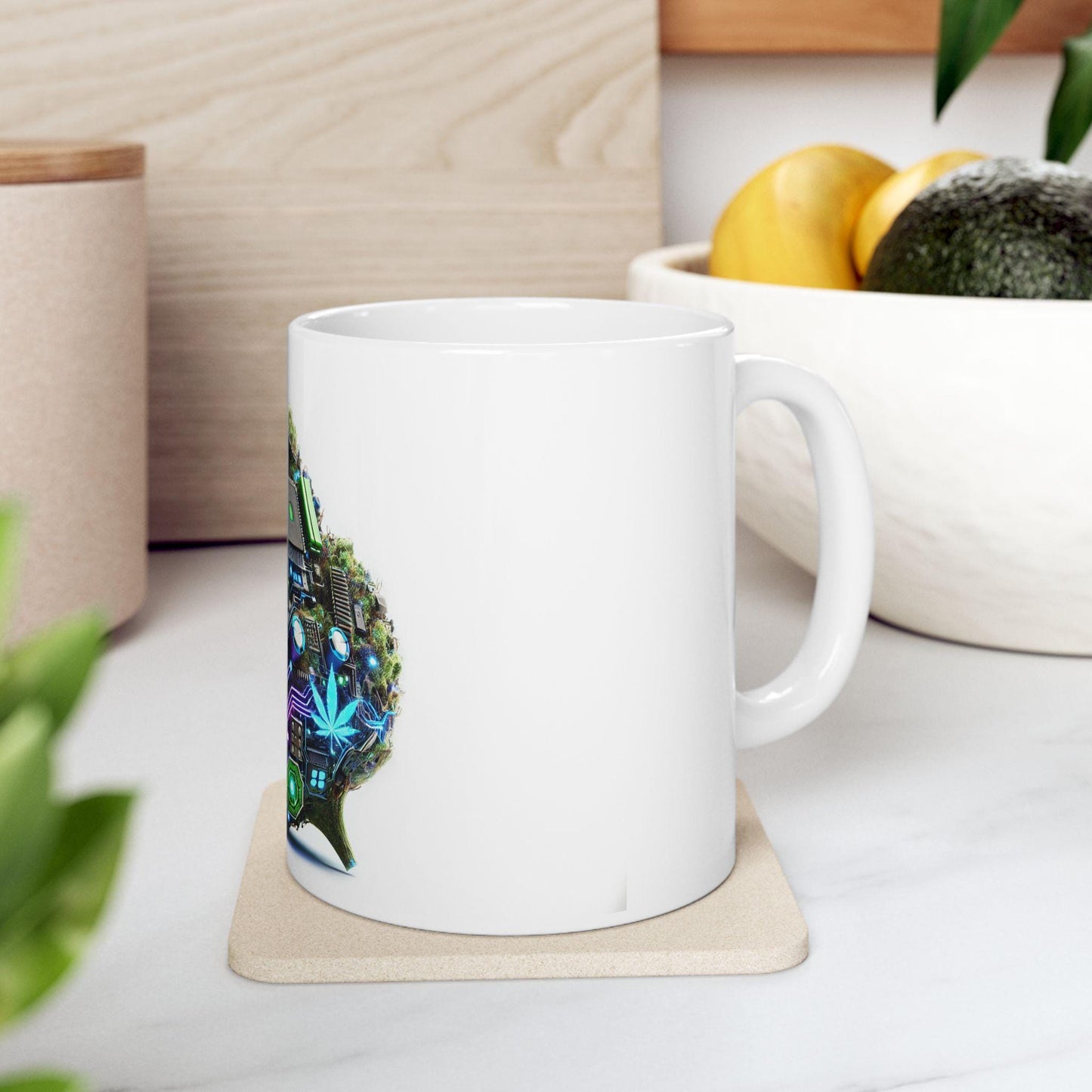 A.I. - (11oz) Weed Strain Coffee Mugs - Perfect Gift for Stoners, Weed Mug, Marijuana Lovers; Wake and Bake Essentials; Cannabis Decor AI