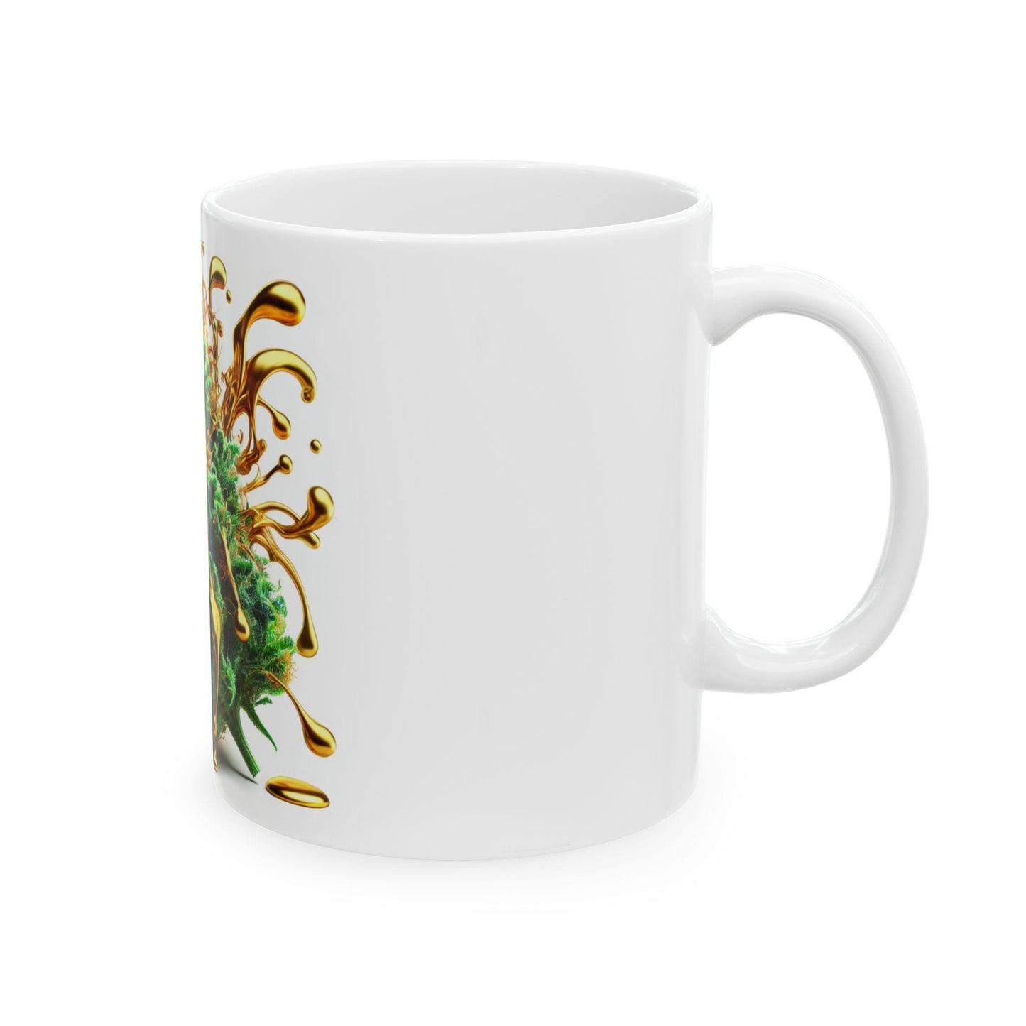 ACAPULCO GOLD - (11oz) Weed Strain Coffee Mugs - Perfect Gift for Stoners, Weed Mug, Marijuana Gift; Wake & Bake Essentials; Cannabis Decor