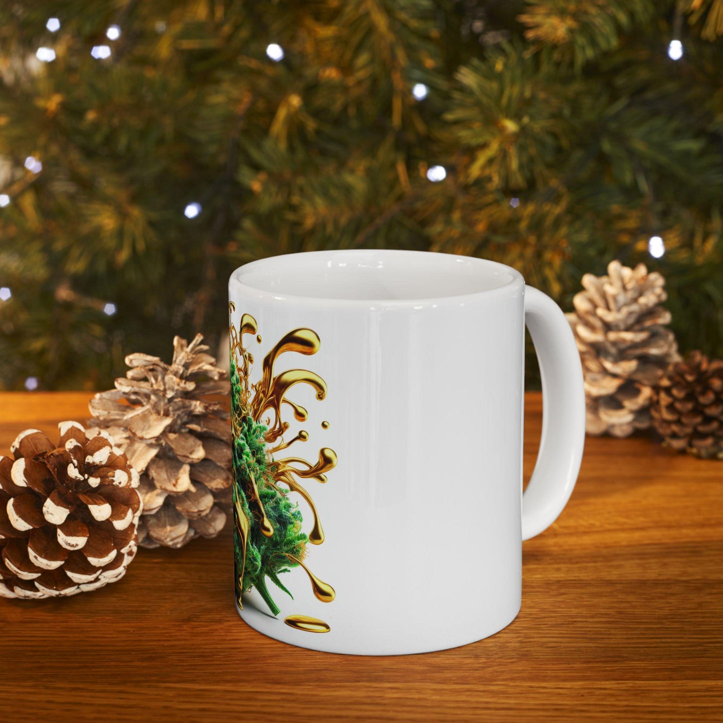 ACAPULCO GOLD - (11oz) Weed Strain Coffee Mugs - Perfect Gift for Stoners, Weed Mug, Marijuana Gift; Wake & Bake Essentials; Cannabis Decor