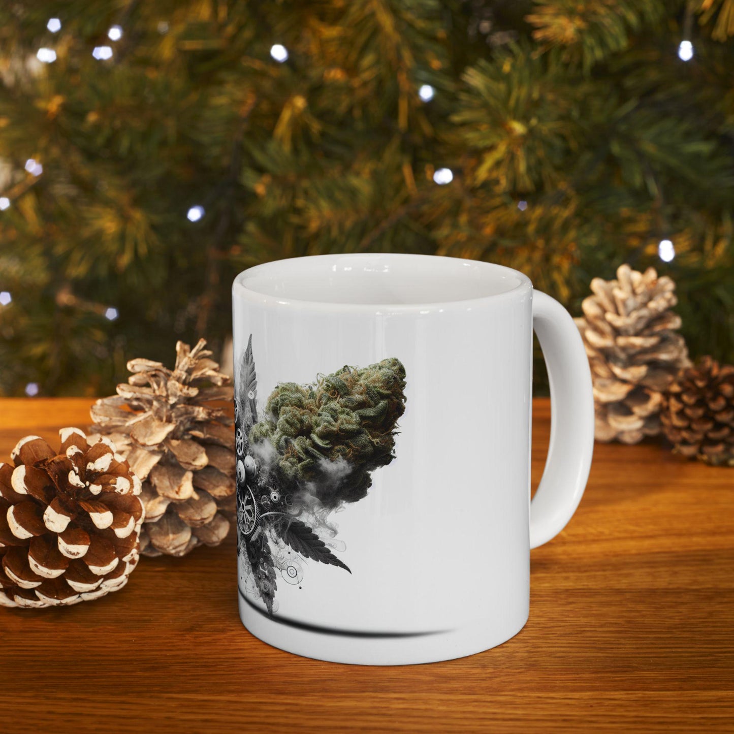 AIR MECHANIC - (11oz) Weed Strain Coffee Mugs - Perfect Gift for Stoners, Weed Mug, Marijuana Lovers; Wake & Bake Essentials; Cannabis Decor