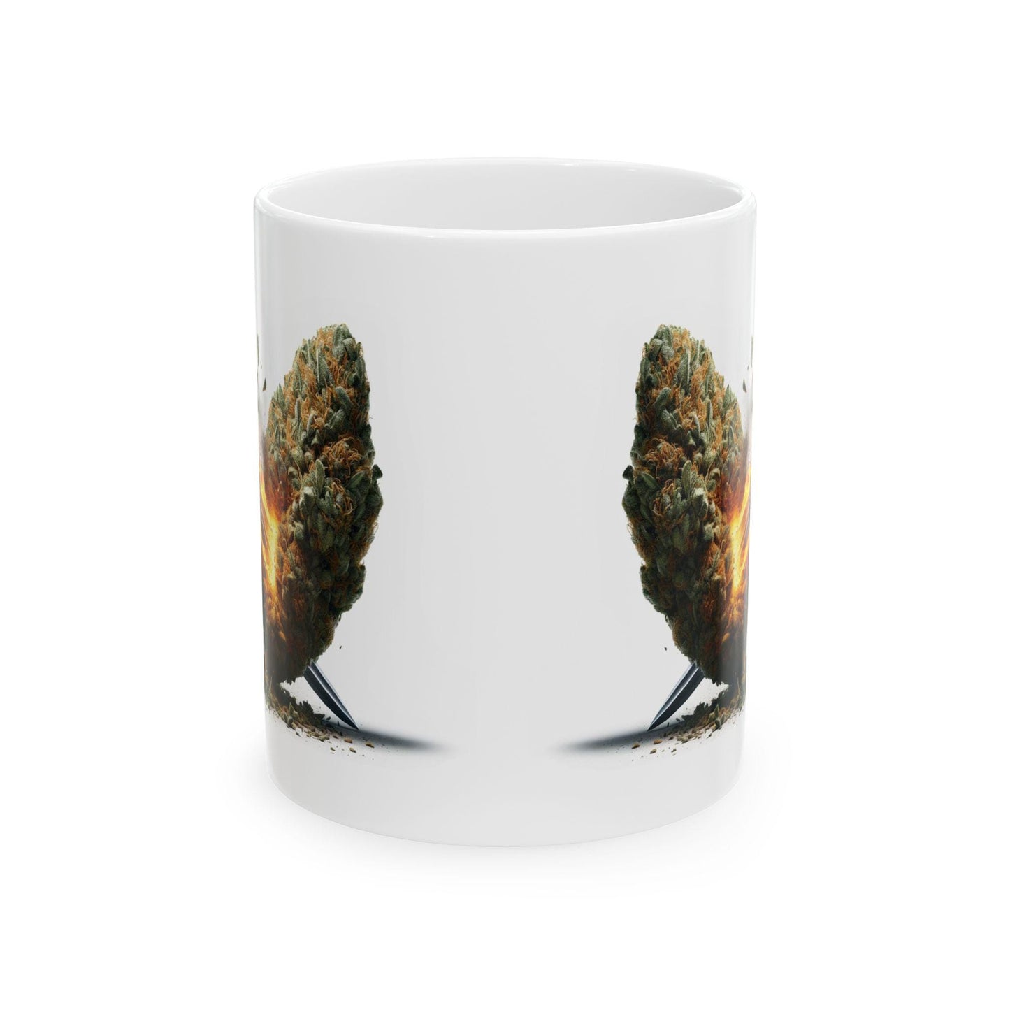EPIC Sword x WEED Mug - Marijuana Themed Coffee Mugs, Weed Graphic - Perfect Gift for Smokers, Weed Lovers, Stoners - Cannabis Decor
