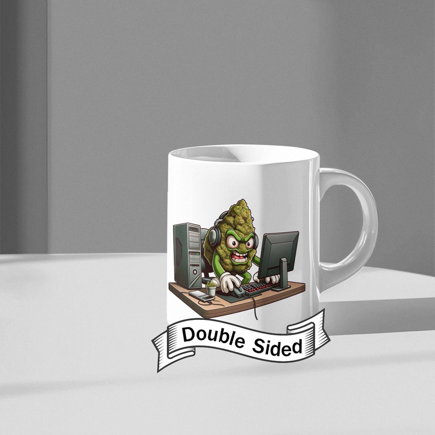 WEED Gamer - Marijuana Themed Coffee Mugs, Weed Graphic - Perfect Gift for Smokers, Weed Lovers, Stoners - Cannabis Decor