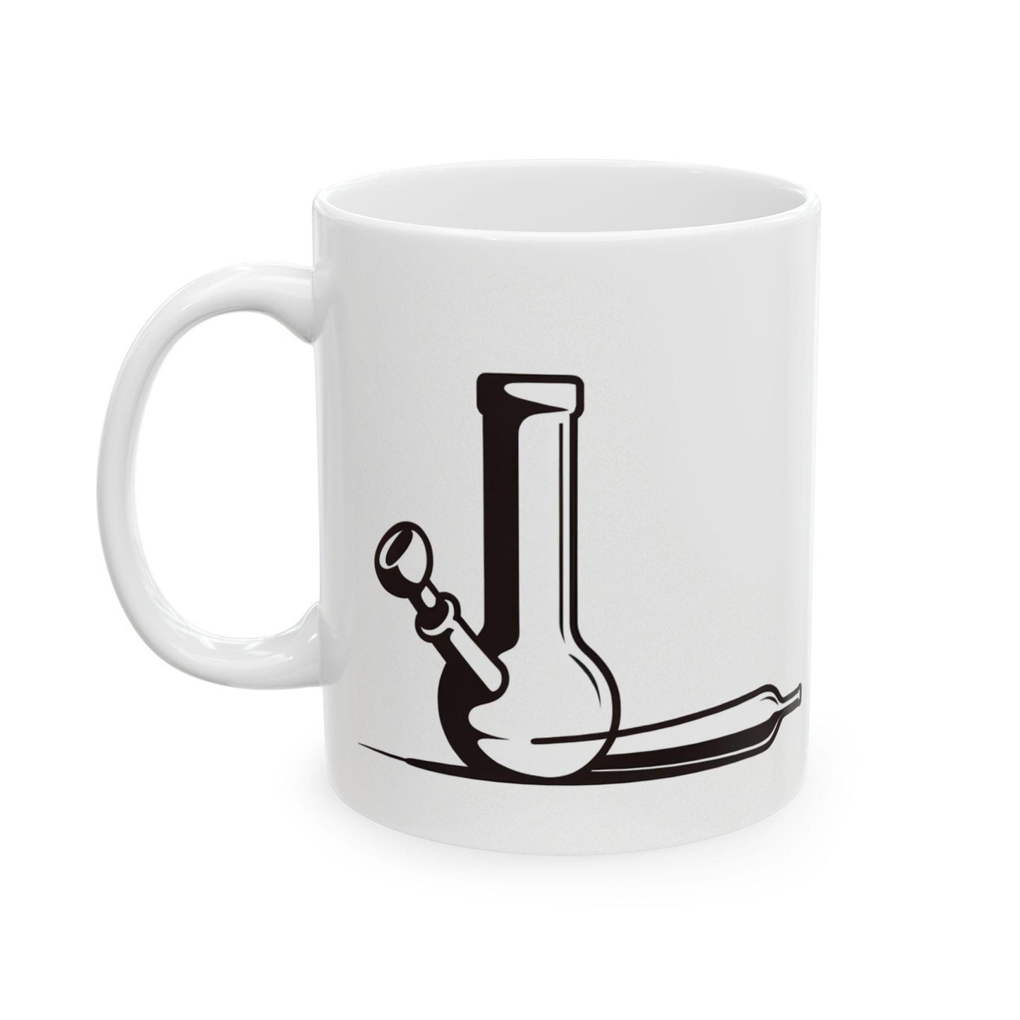 BONG x JOINT - Weed Themed Coffee Mugs, Marijuana Graphic - Perfect Gift for Smokers, Weed Lovers, Stoners - Cannabis Decor