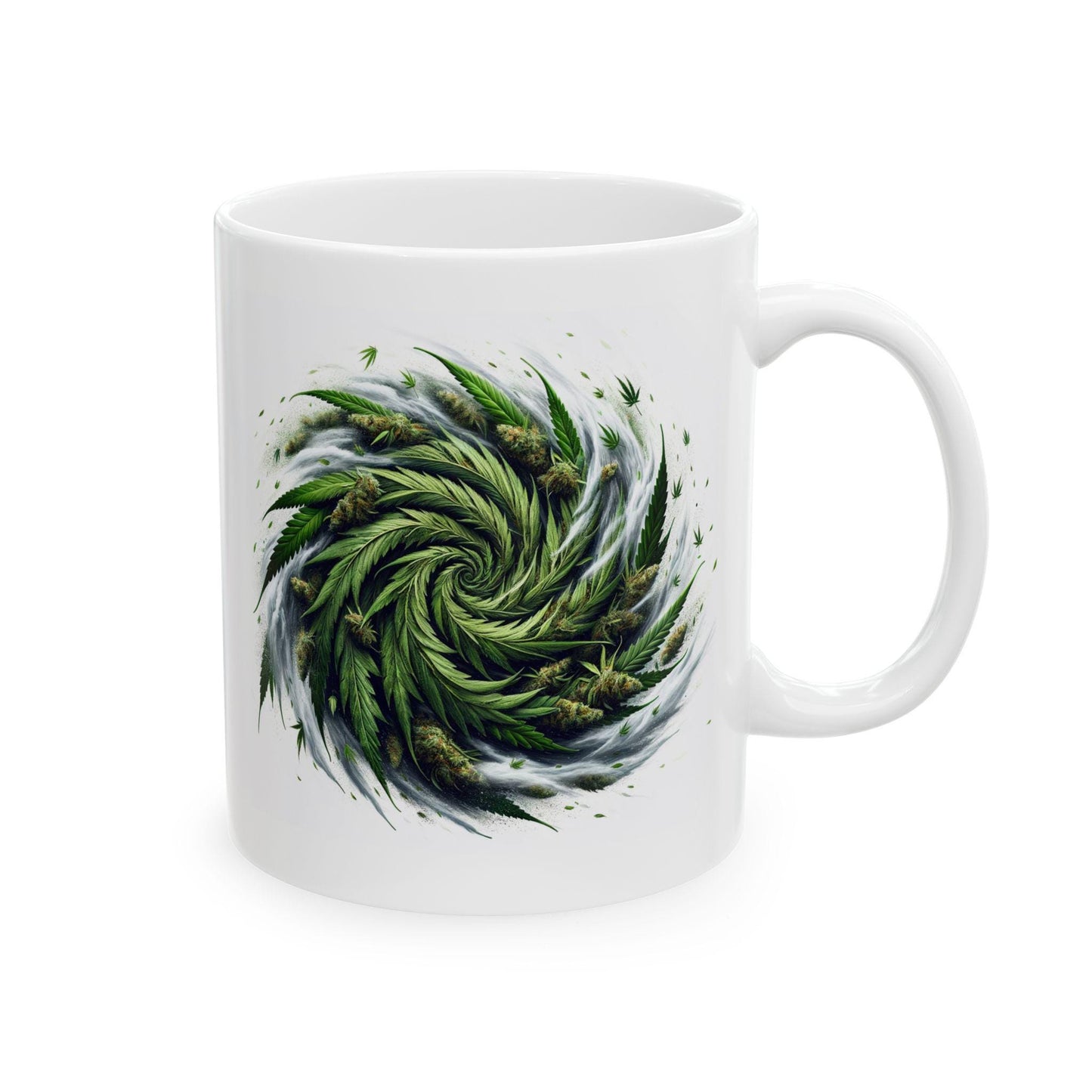 WEED Hurricane Mug - Marijuana Themed Coffee Mugs, Weed Graphic - Perfect Gift for Smokers, Weed Lovers, Stoners