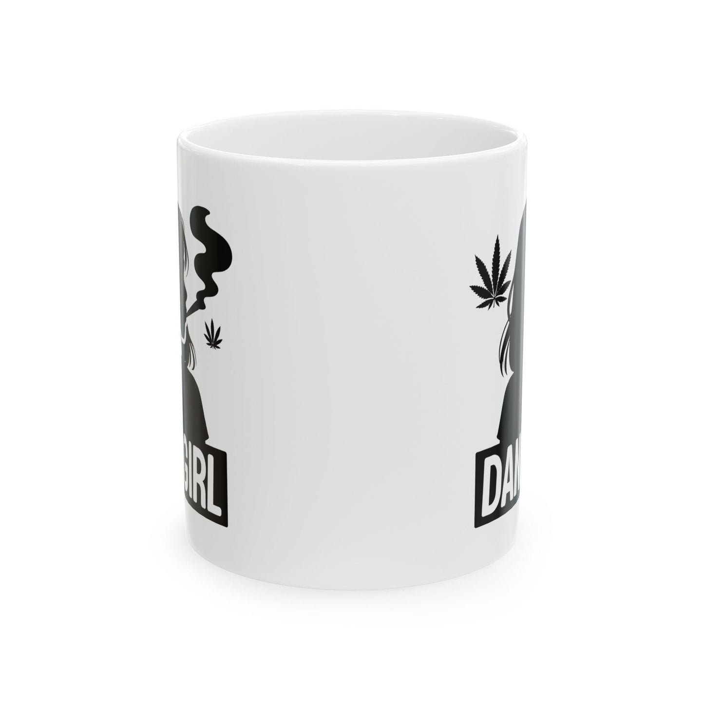 DANK GIRLS - Weed Themed Coffee Mugs - Stoner Gifts for Her (SILHOUETTE) Wake and bake mug, Weed Mug, Dank Girls