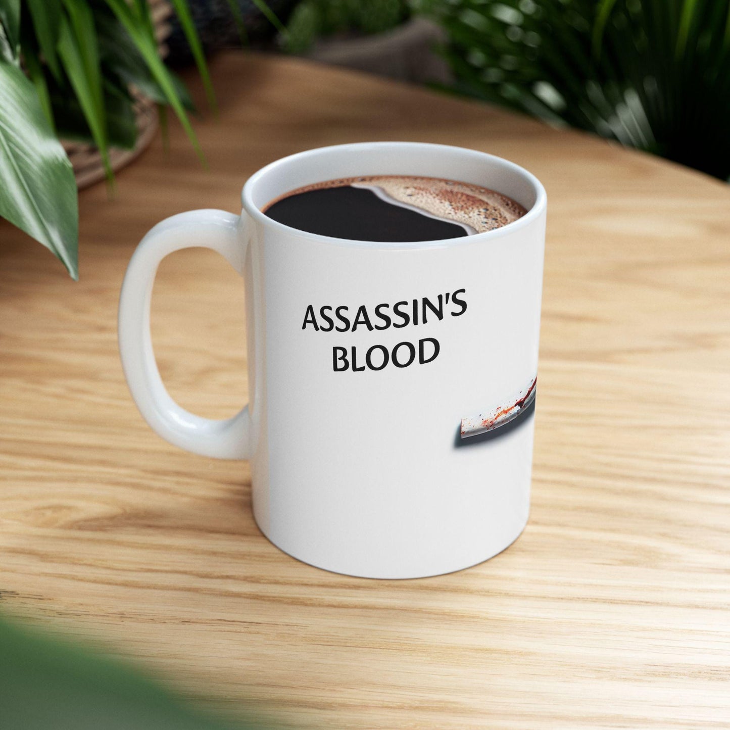 ASSASSINS BLOOD - (11oz) Weed Strain Coffee Mugs - Perfect Stoner Gift, Weed Mug, Marijuana Gift; Wake & Bake Essentials; Cannabis Decor