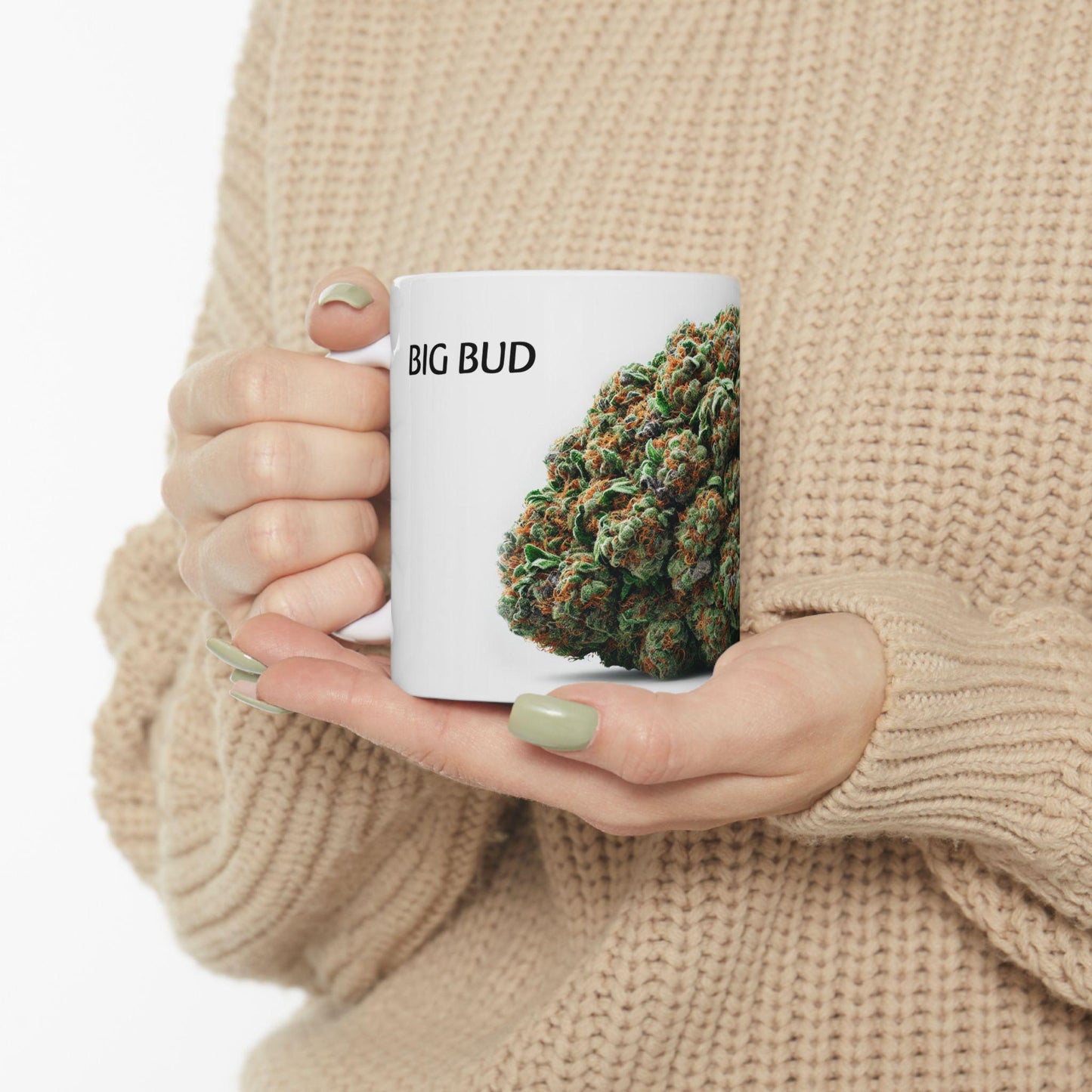 BIG BUD - (11oz) Weed Strain Coffee Mugs - Perfect Gift for Stoners, Weed Mug, Marijuana Gift; Wake and Bake Essentials; Cannabis Pot Decor