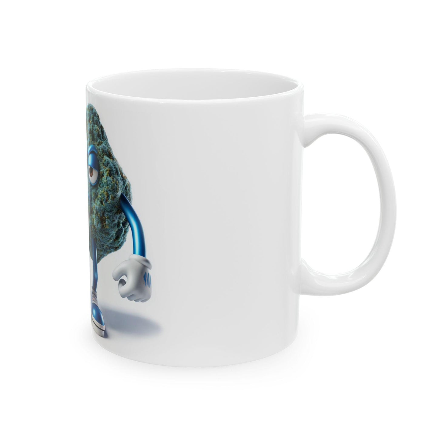 BLUEBERRY DOMINA - (11oz) Weed Strain Coffee Mugs - Perfect Stoner Gift, Weed Mug, Marijuana Gift; Wake and Bake Essentials; Cannabis Decor