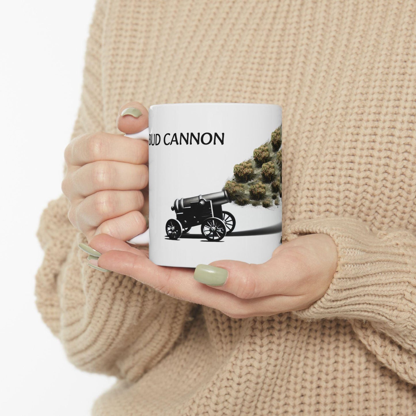 BUD CANNON - (11oz) Weed Strain Coffee Mugs - Perfect Gift for Stoners, Weed Mug, Marijuana Gift; Wake & Bake Essentials; Cannabis Pot Decor