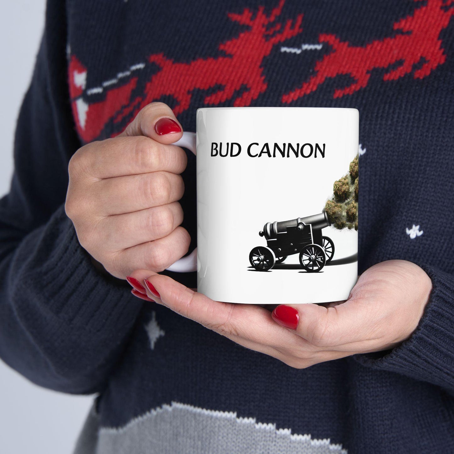 BUD CANNON - (11oz) Weed Strain Coffee Mugs - Perfect Gift for Stoners, Weed Mug, Marijuana Gift; Wake & Bake Essentials; Cannabis Pot Decor