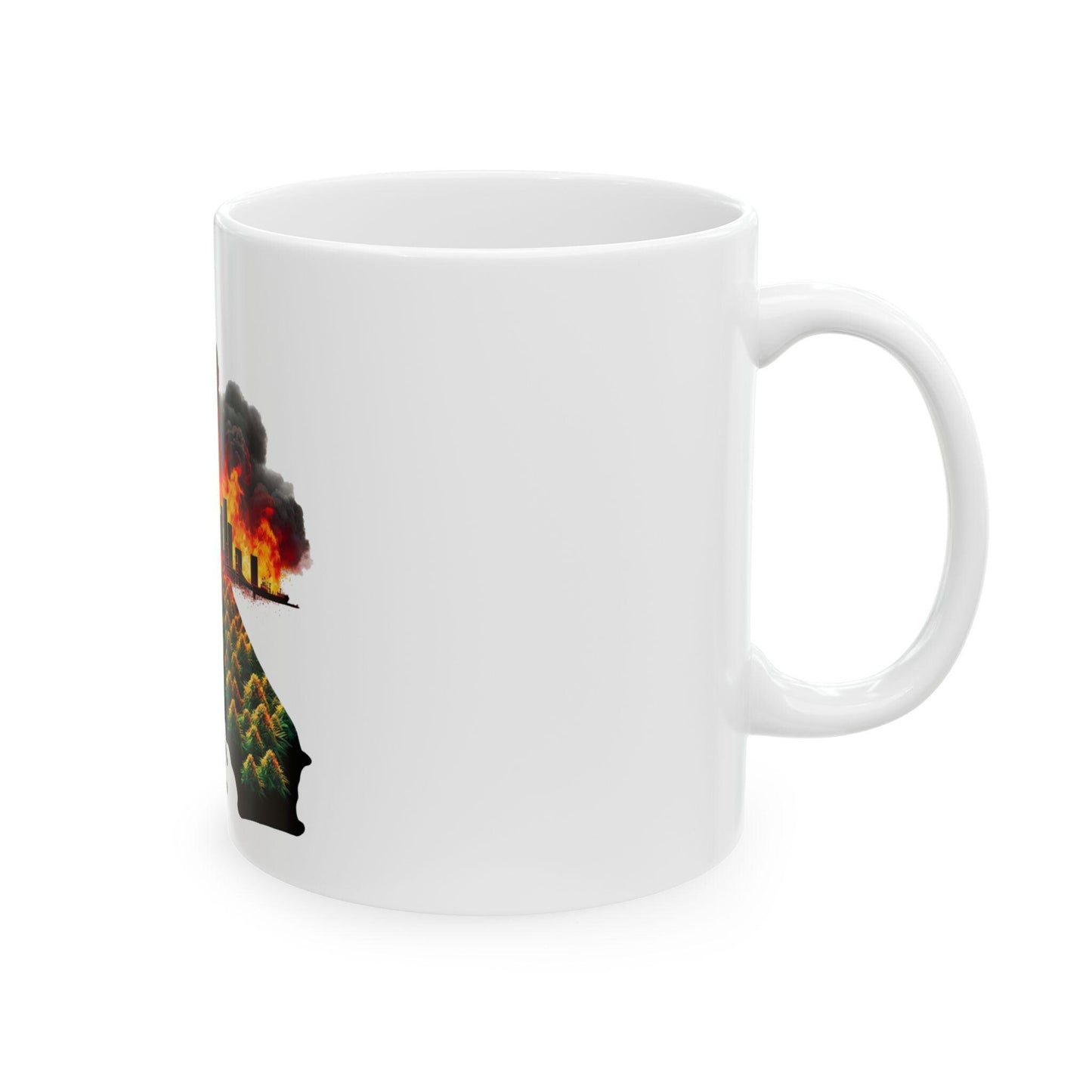 CALIFORNIA WILDFIRE - (11oz) Weed Strain Coffee Mugs - Perfect Stoner Gift, Weed Mug, Marijuana Gift; Wake & Bake Essentials; Cannabis Decor