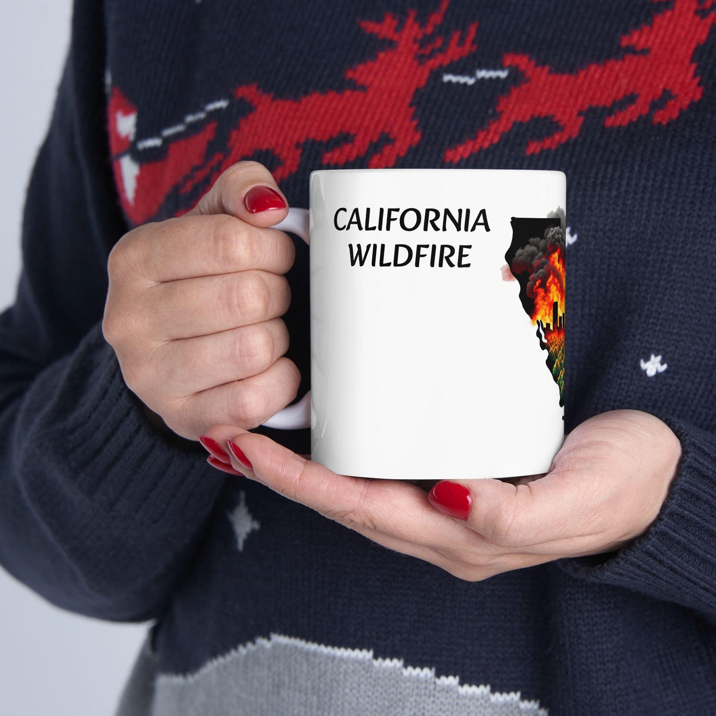 CALIFORNIA WILDFIRE - (11oz) Weed Strain Coffee Mugs - Perfect Stoner Gift, Weed Mug, Marijuana Gift; Wake & Bake Essentials; Cannabis Decor