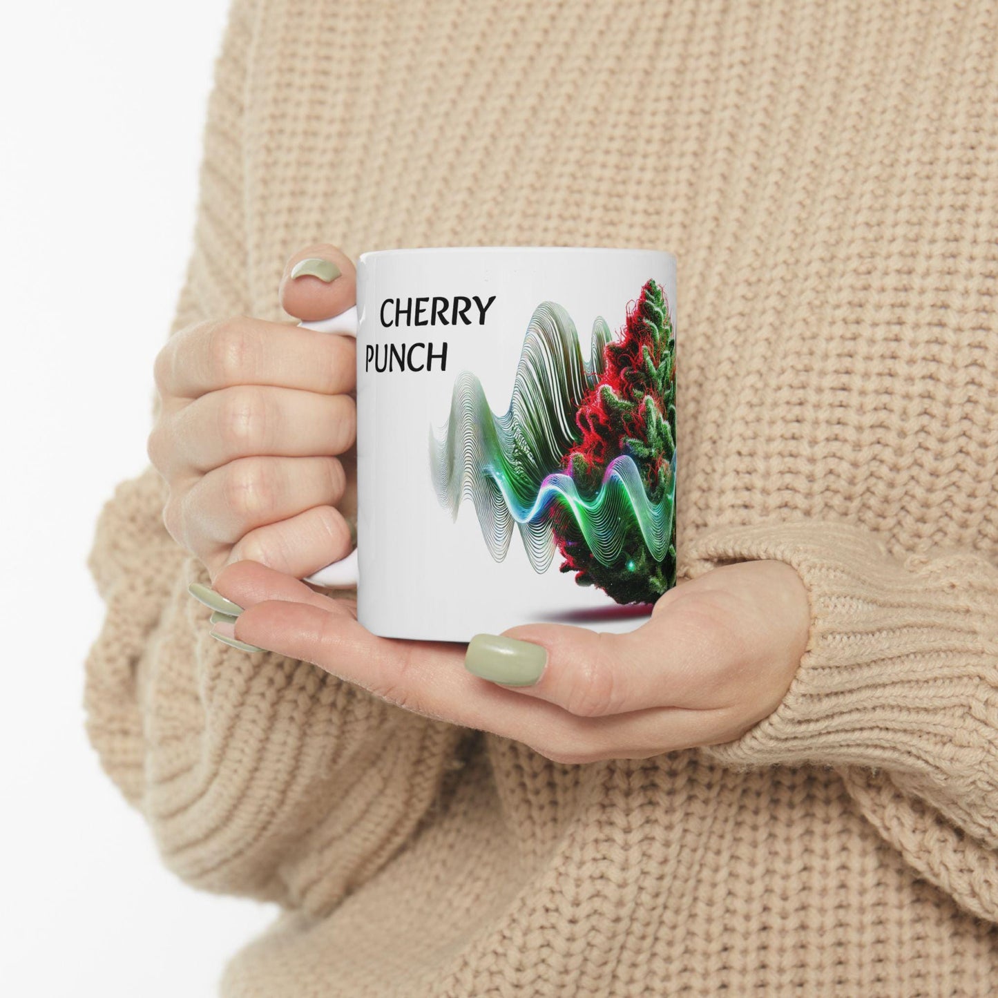 CHERRY PUNCH - (11oz) Weed Strain Coffee Mugs - Perfect Gift for Stoners, Weed Mug, Marijuana Gift; Wake and Bake Essentials; Cannabis Decor