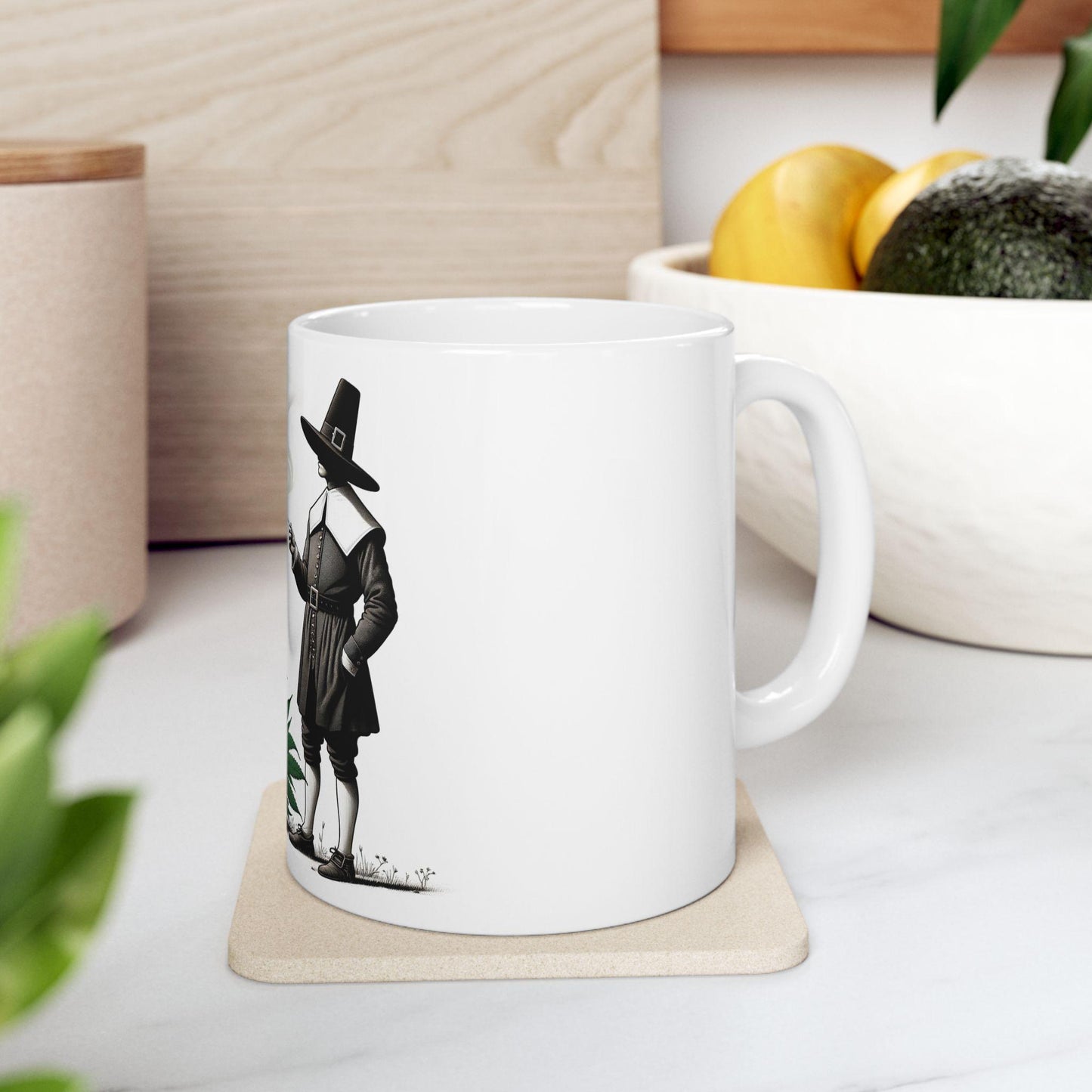 PILGRIM OG - (11oz) Weed Strain Coffee Mugs - Perfect Gift for Stoners, Weed Mug, Marijuana Gift; Wake & Bake Essentials; Cannabis Pot Decor