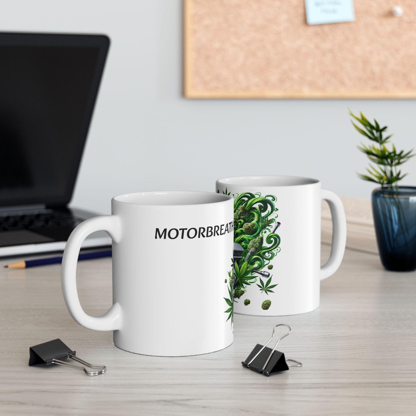 MOTORBREATH - (11oz) Weed Strain Coffee Mugs - Perfect Stoner Gift, Weed Mug, Marijuana Gift; Wake and Bake Essentials; Cannabis Pot Decor