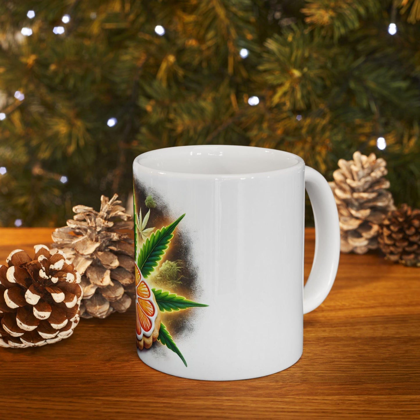 MANDARIN COOKIES - (11oz) Weed Strain Coffee Mugs - Stoner Gift, Weed Mug, Marijuana Gift; Wake and Bake Essentials; Cannabis Pot Decor