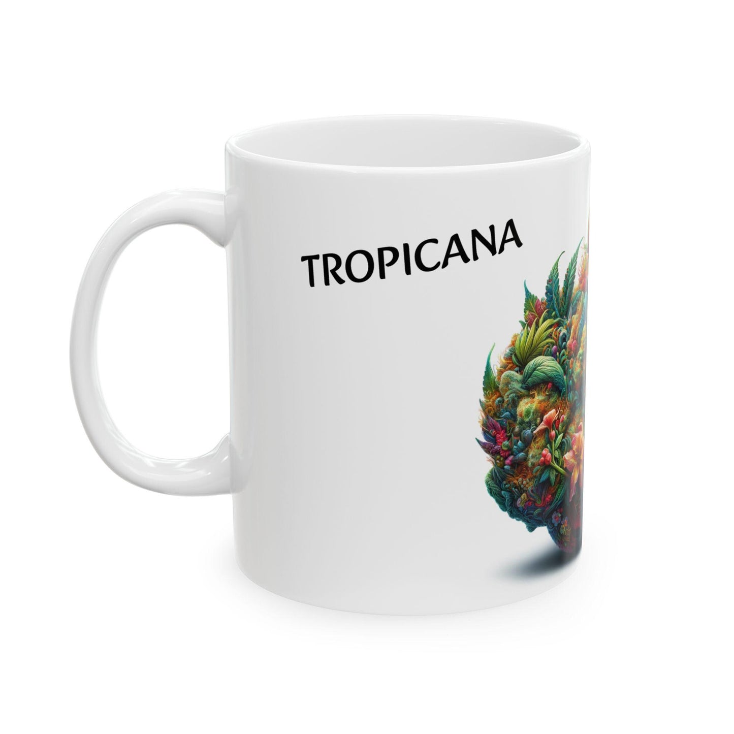 TROPICANA - (11oz) Weed Strain Coffee Mugs - Perfect Stoner Gift, Weed Mug, Marijuana Gift; Wake and Bake Essentials; Cannabis Pot Decor