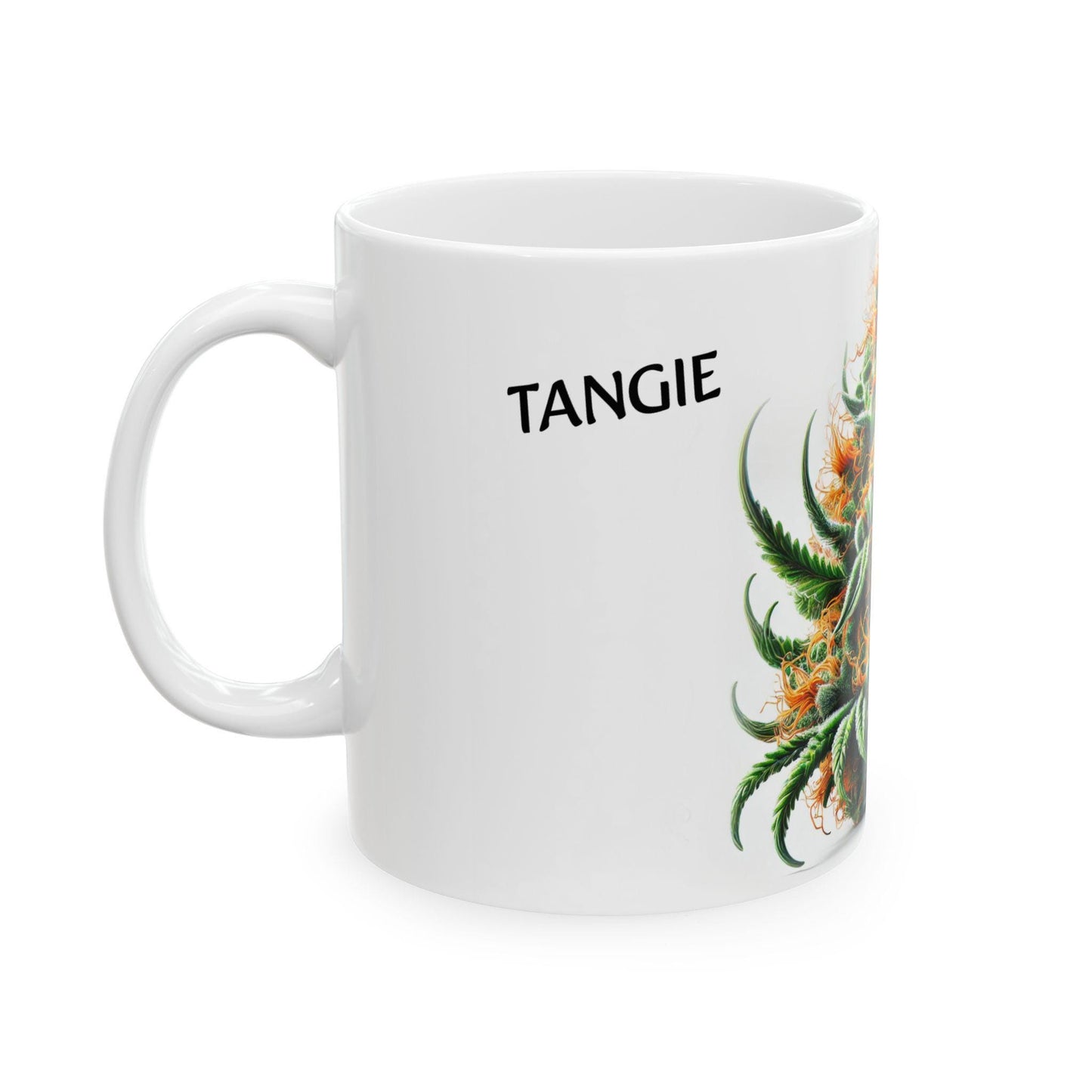 TANGIE - (11oz) Weed Strain Coffee Mugs - Perfect Stoner Gift, Weed Mug, Marijuana Gift; Wake and Bake Essentials; Cannabis Pot Decor