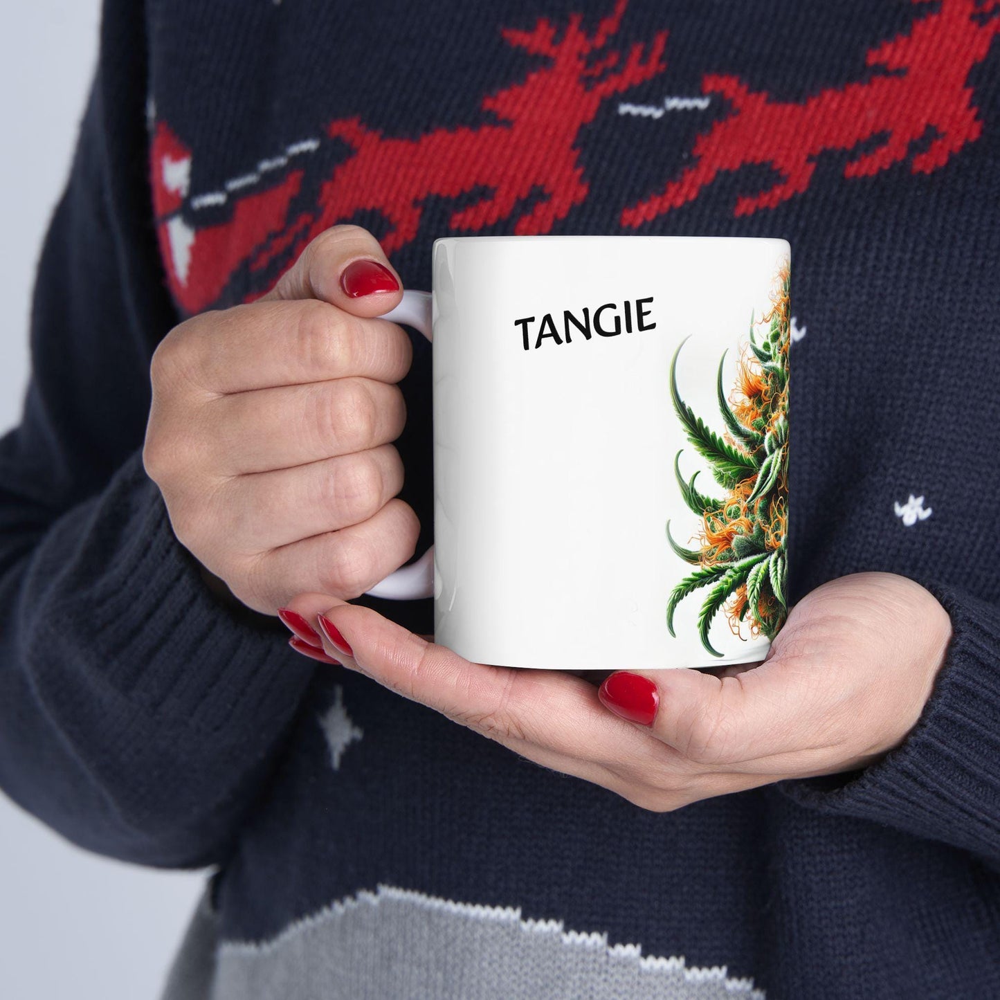 TANGIE - (11oz) Weed Strain Coffee Mugs - Perfect Stoner Gift, Weed Mug, Marijuana Gift; Wake and Bake Essentials; Cannabis Pot Decor