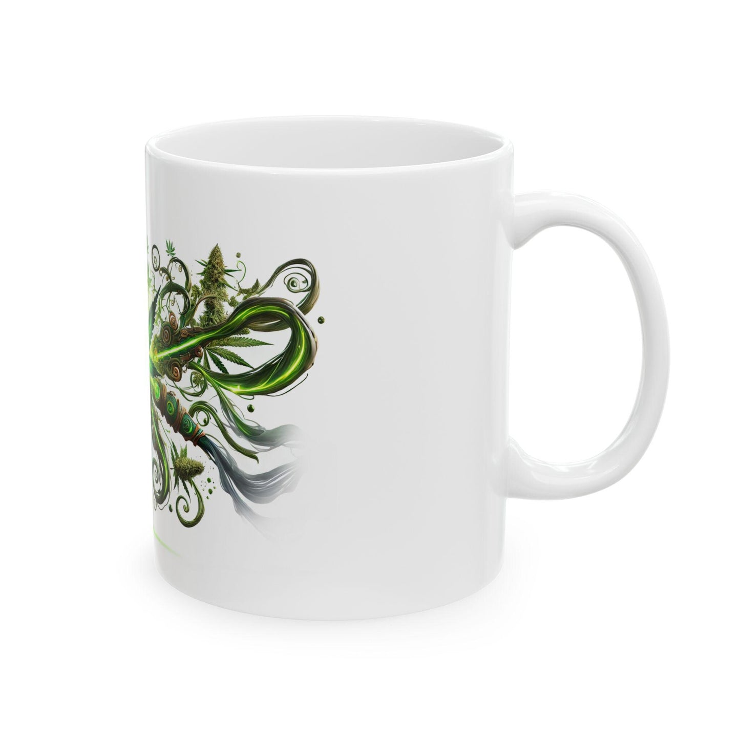 SECRET WEAPON - (11oz) Weed Strain Coffee Mugs - Stoner Gift, Weed Mug, Marijuana Gift; Wake and Bake Essentials; Cannabis Pot Decor