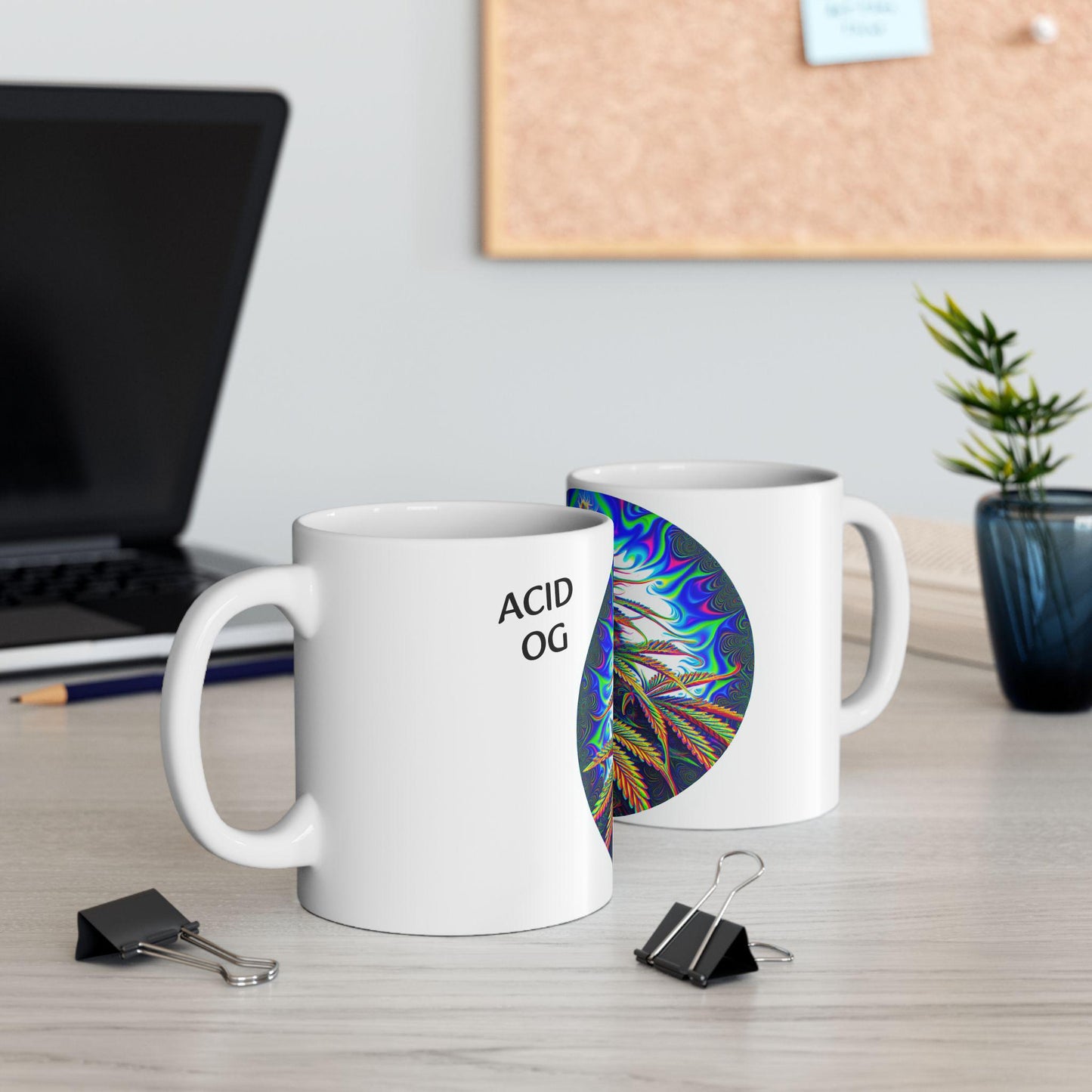 ACID OG - (11oz) Weed Strain Coffee Mugs - Stoner Gift, Weed Mug, Marijuana Gift; Wake and Bake Essentials; Cannabis Pot Decor