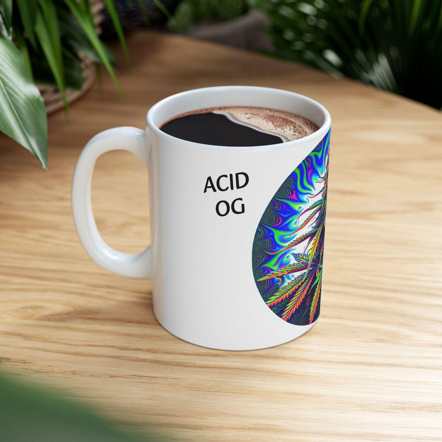 ACID OG - (11oz) Weed Strain Coffee Mugs - Stoner Gift, Weed Mug, Marijuana Gift; Wake and Bake Essentials; Cannabis Pot Decor